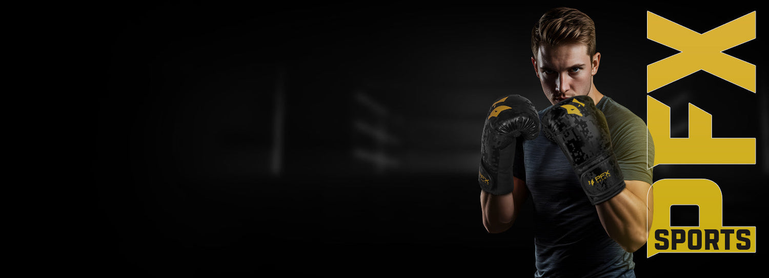 Boxing gloves, headgear, and training equipment by PFX Sports – durable, gel-padded gear for UK boxers and fitness enthusiasts