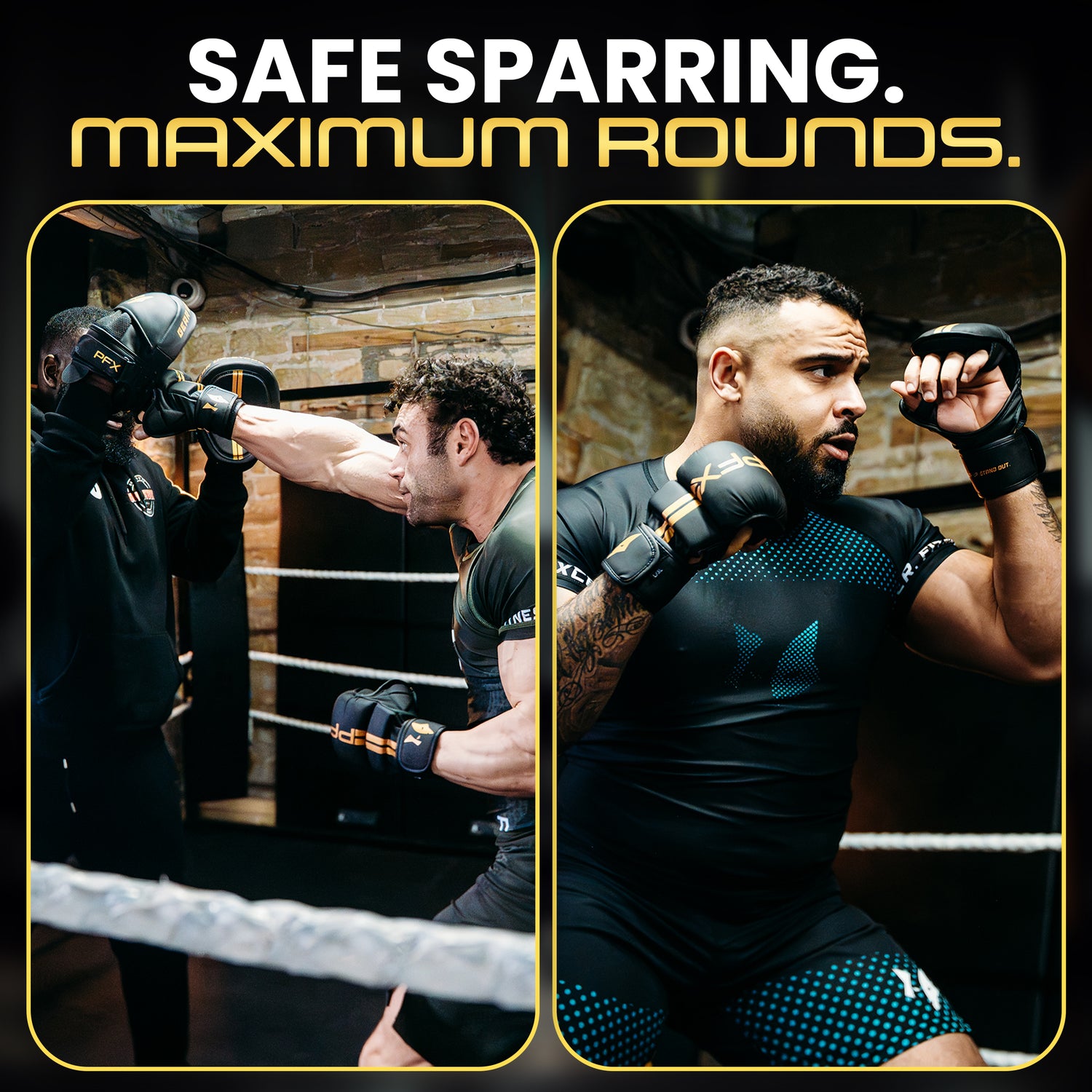 PFX Sports MMA Sparring Gloves – Heavy Duty Padded Training & Grappling Gloves