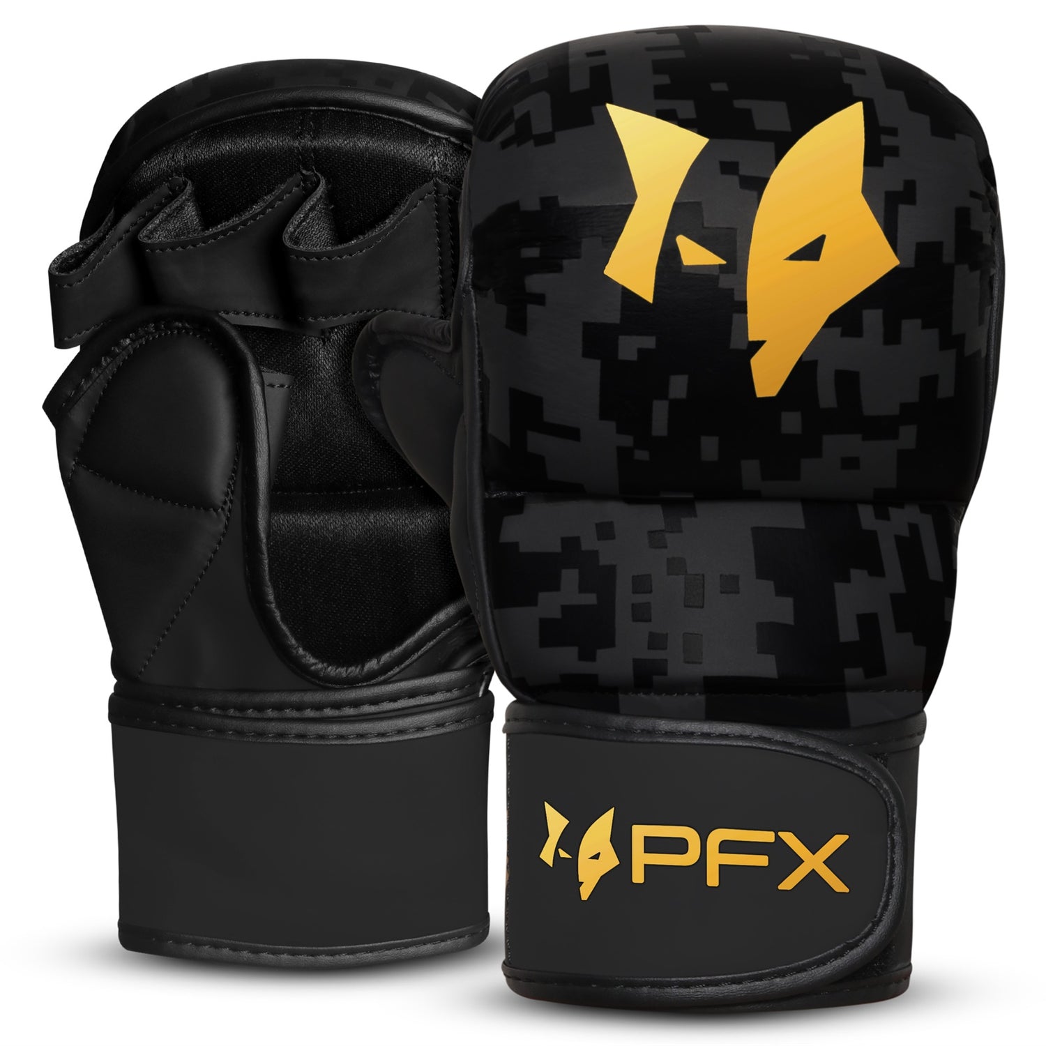 PFX Sports MMA Sparring Gloves | Digital Camo Open Palm Training Gloves