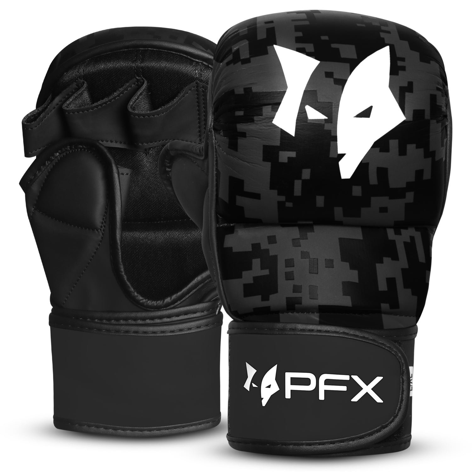 PFX Sports MMA Sparring Gloves | Digital Camo Open Palm Training Gloves