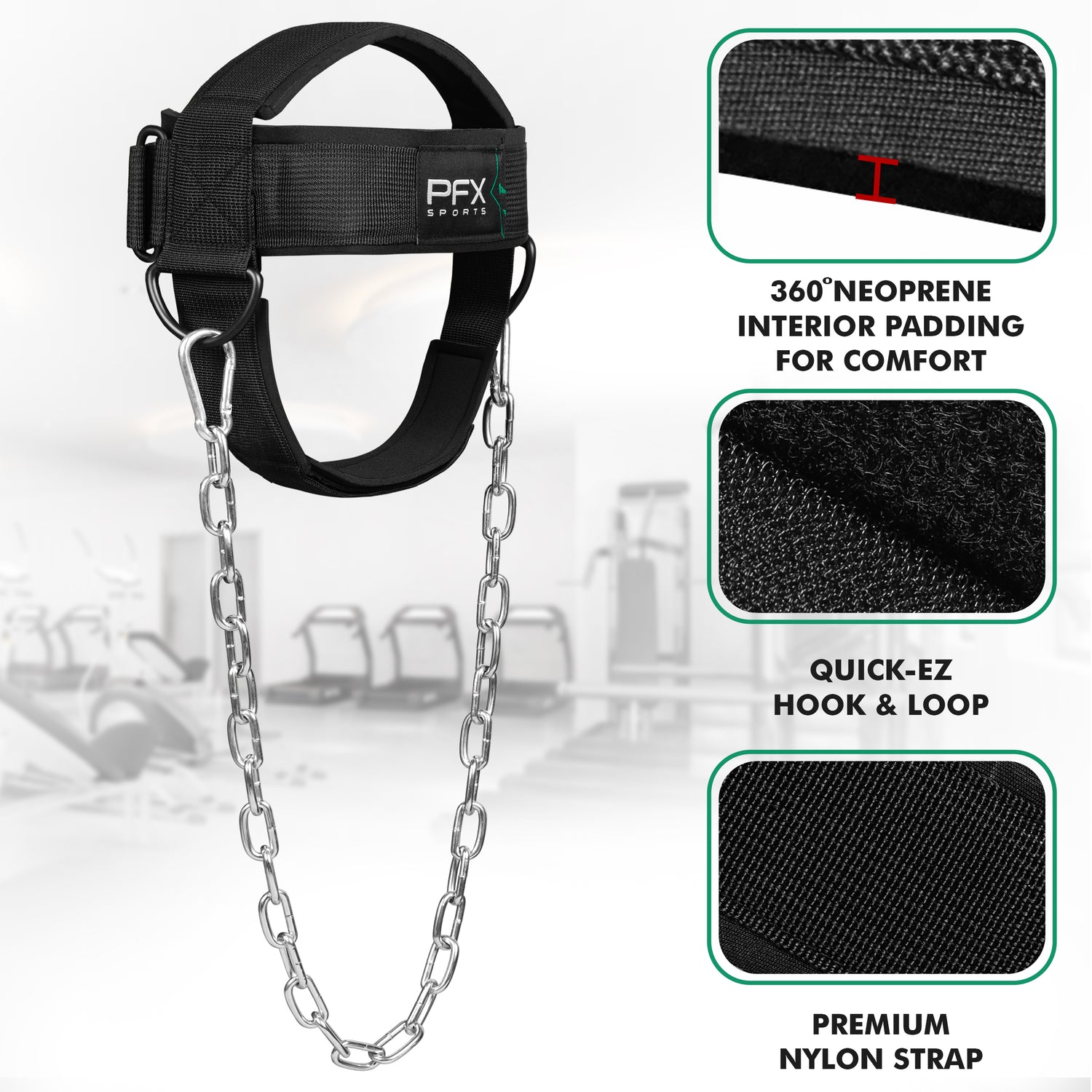 PFX Sports Neck Harness for Weight Lifting & Strength Training