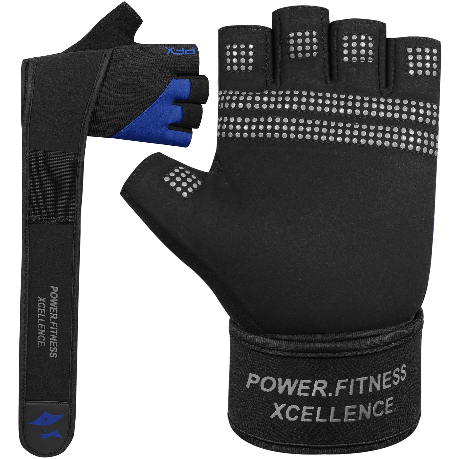 Weight Lifting Gloves with Wrist Straps – Full Palm Protection & Non-Slip Grip for Men & Women