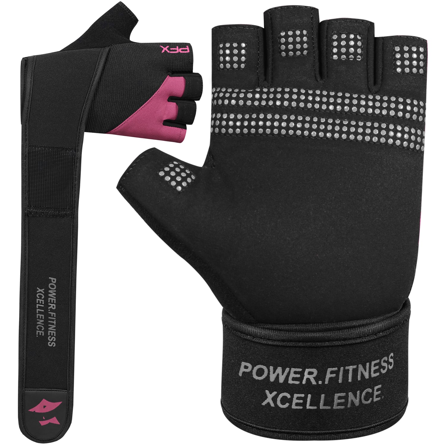 Weight Lifting Gloves with Wrist Straps – Full Palm Protection & Non-Slip Grip for Men & Women