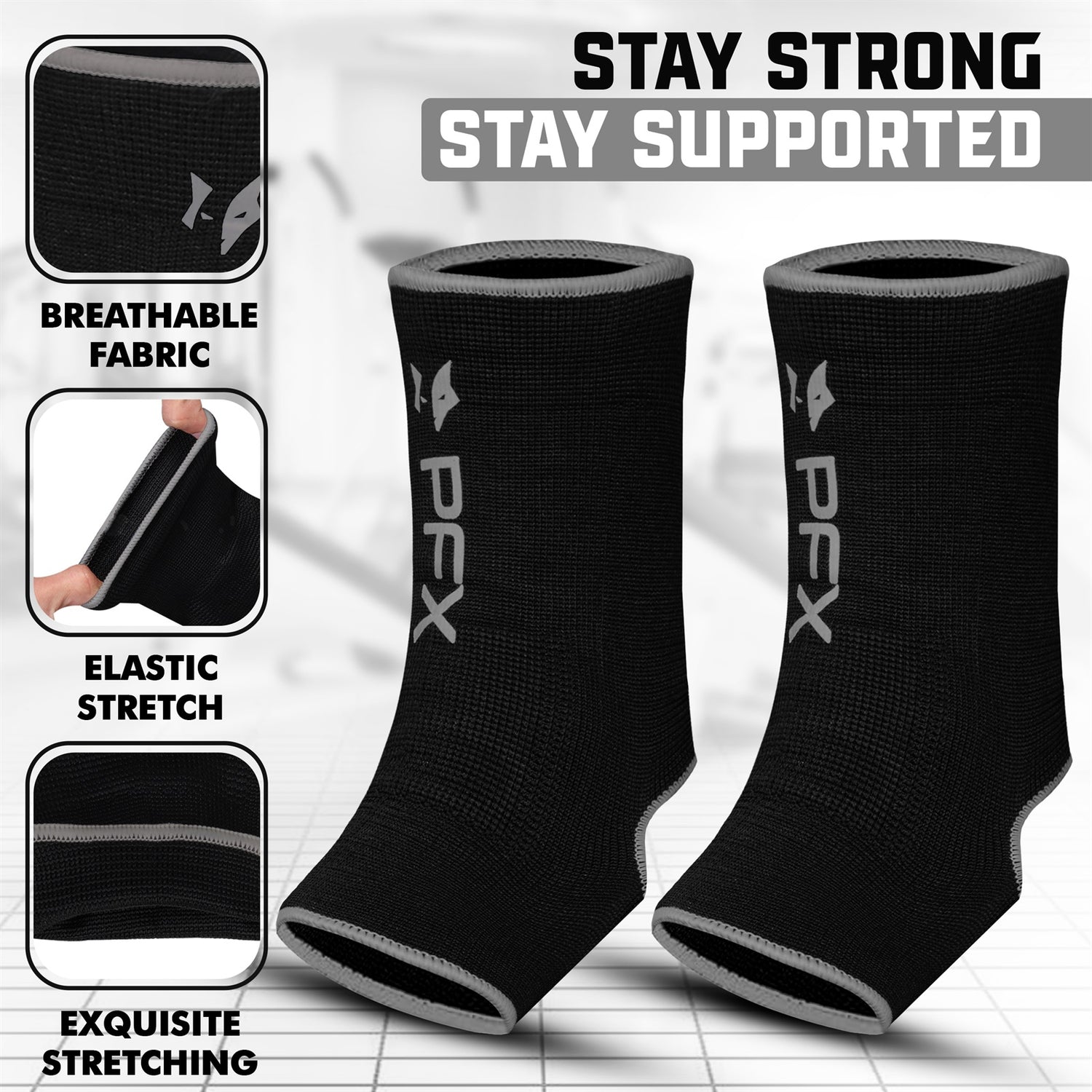 PFX Sports Ankle Sleeves (S/M) & (L/XL)