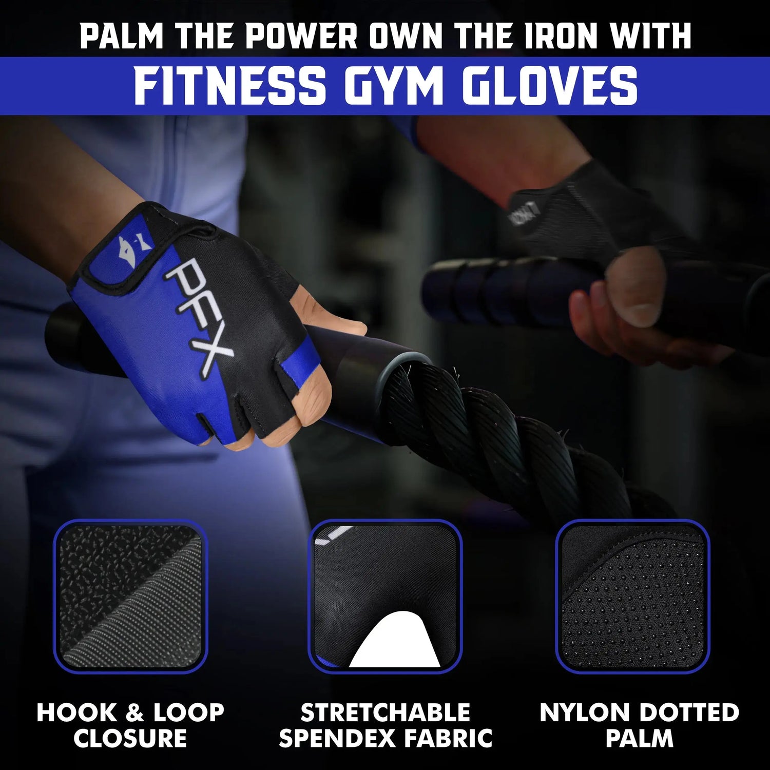 Half-Finger Gym Gloves – Breathable, Non-Slip, and Padded for Men & Women