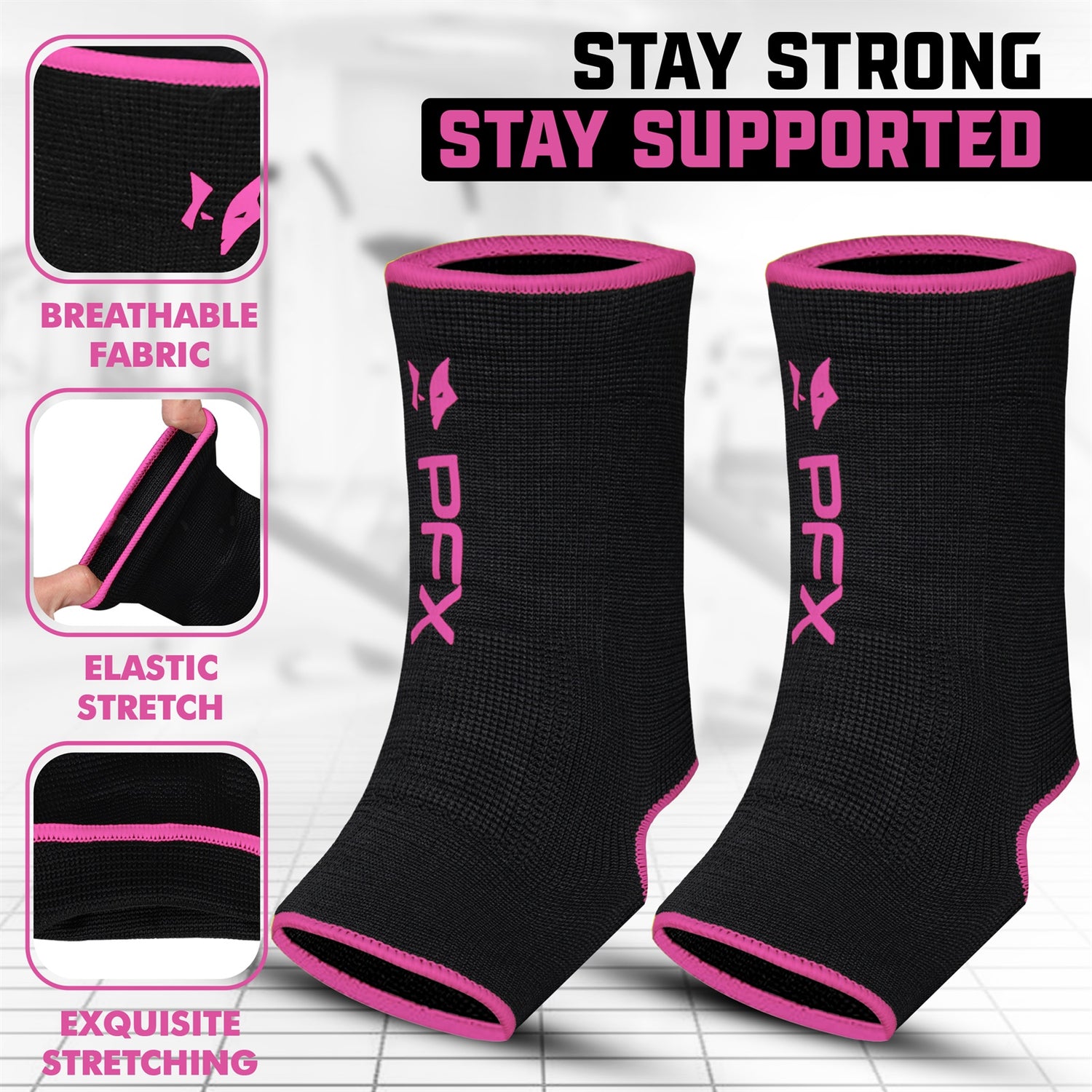 PFX Sports Ankle Sleeves (S/M) & (L/XL)