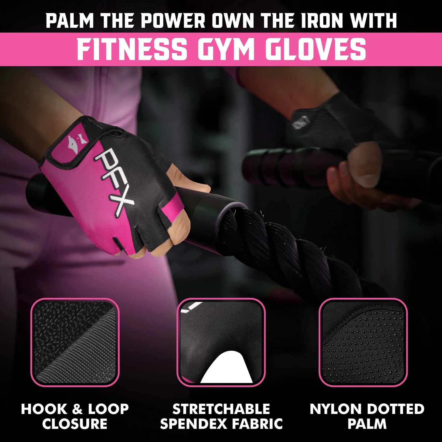 Half-Finger Gym Gloves – Breathable, Non-Slip, and Padded for Men & Women
