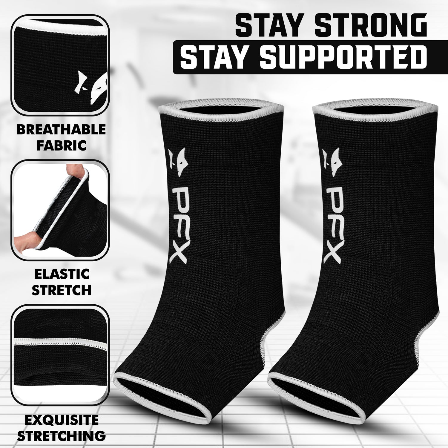 PFX Sports Ankle Sleeves (S/M) & (L/XL)