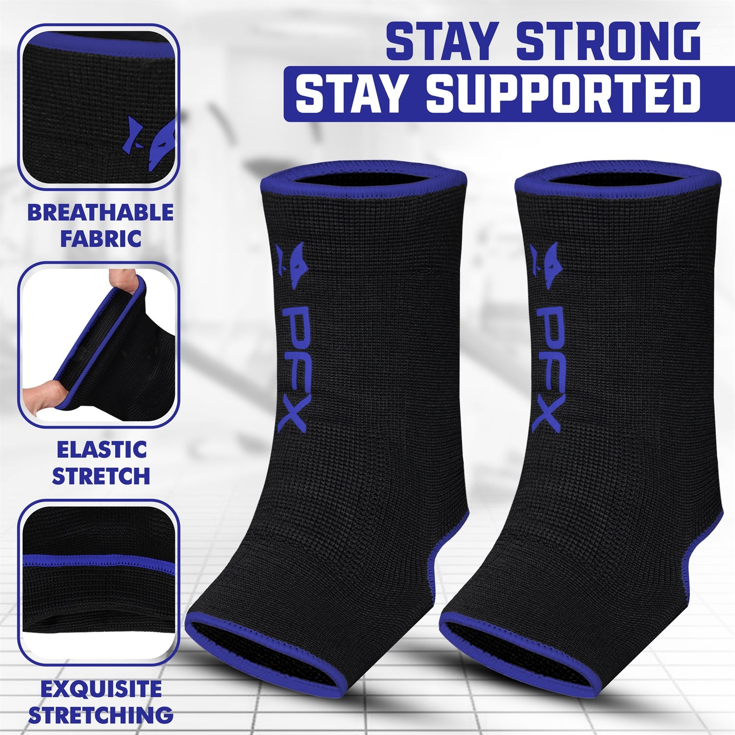 PFX Sports Ankle Sleeves (S/M) & (L/XL)