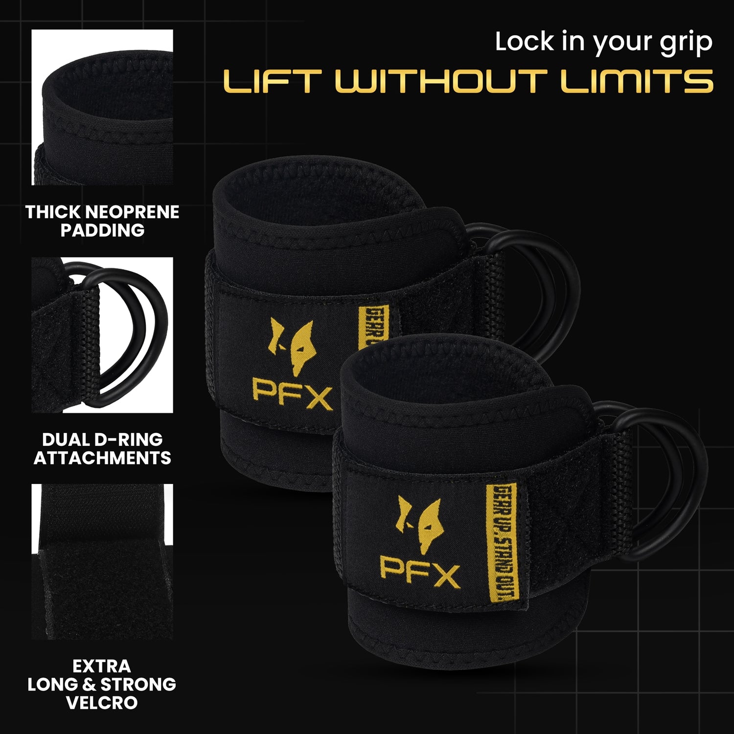 PFX Pro-Series Cable Ankle Straps (Pair)
