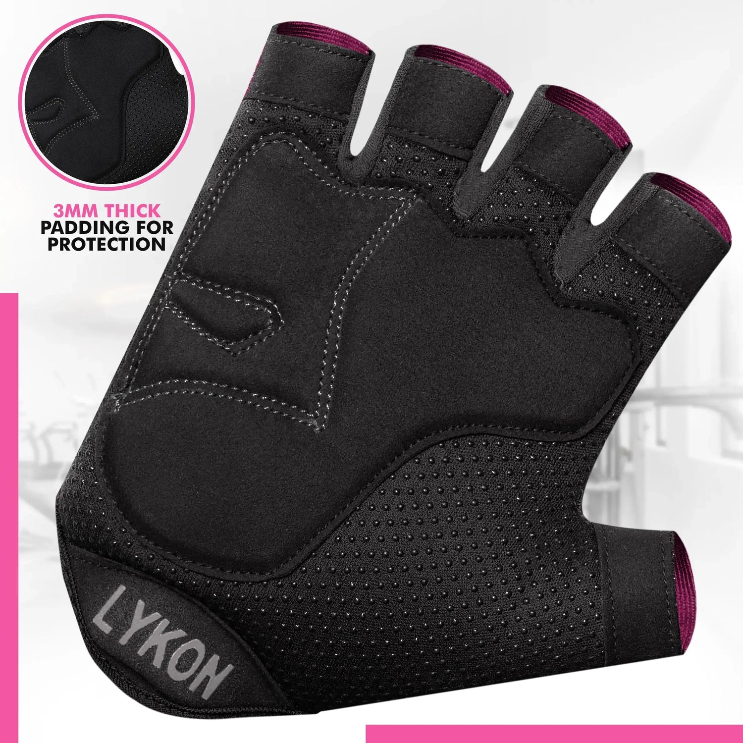 Half-Finger Gym Gloves – Breathable, Non-Slip, and Padded for Men & Women