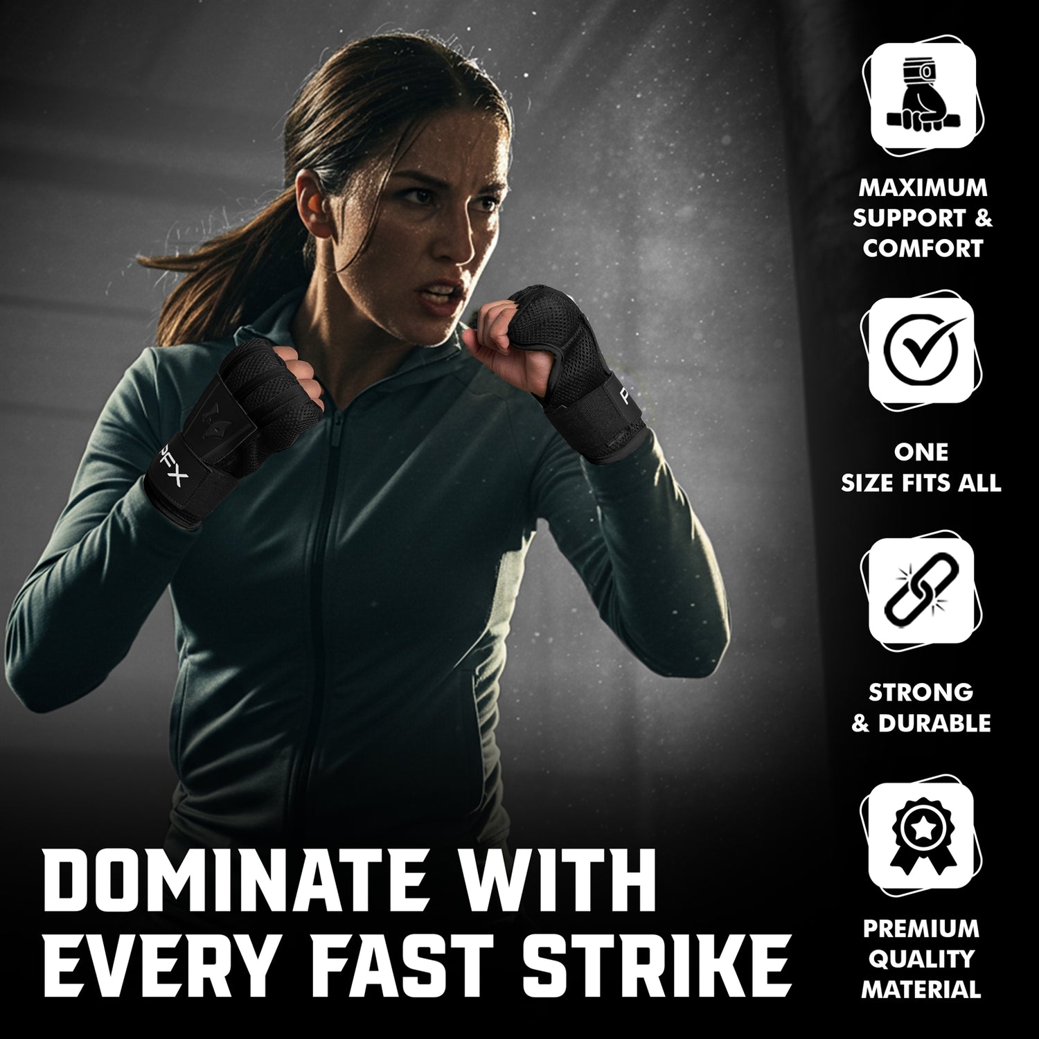 PFX Sports Fast Wraps | Quick-Wrap Boxing Inner Gloves for Knuckle Protection