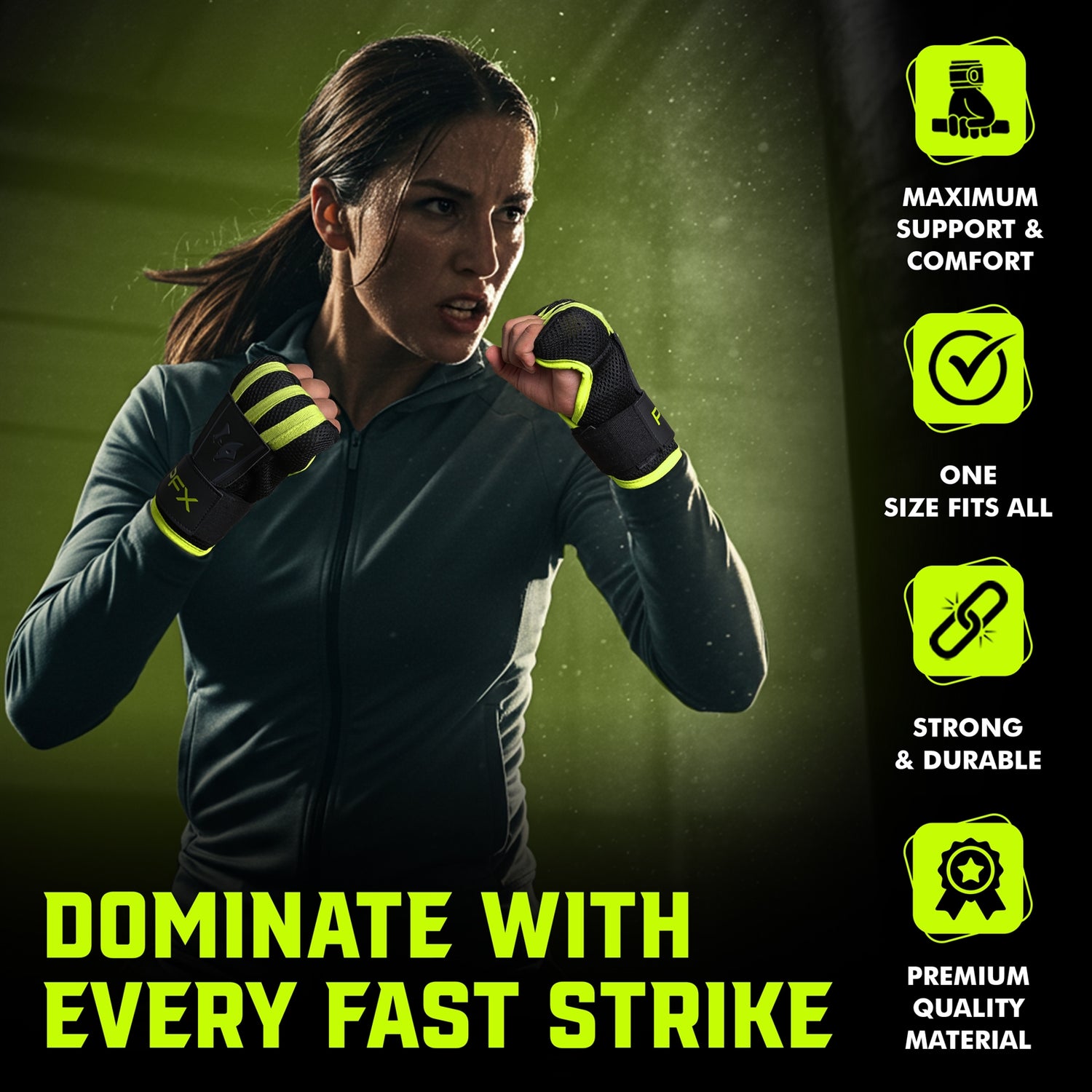 PFX Sports Fast Wraps | Quick-Wrap Boxing Inner Gloves for Knuckle Protection