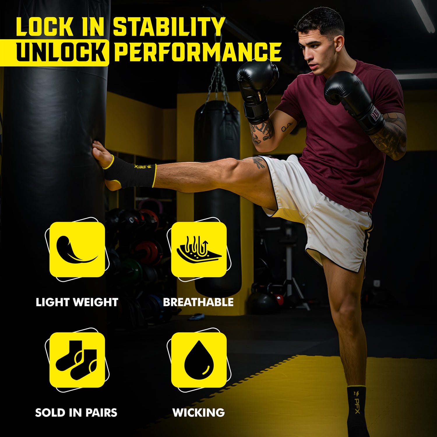 PFX Sports Ankle Sleeves (S/M) & (L/XL)