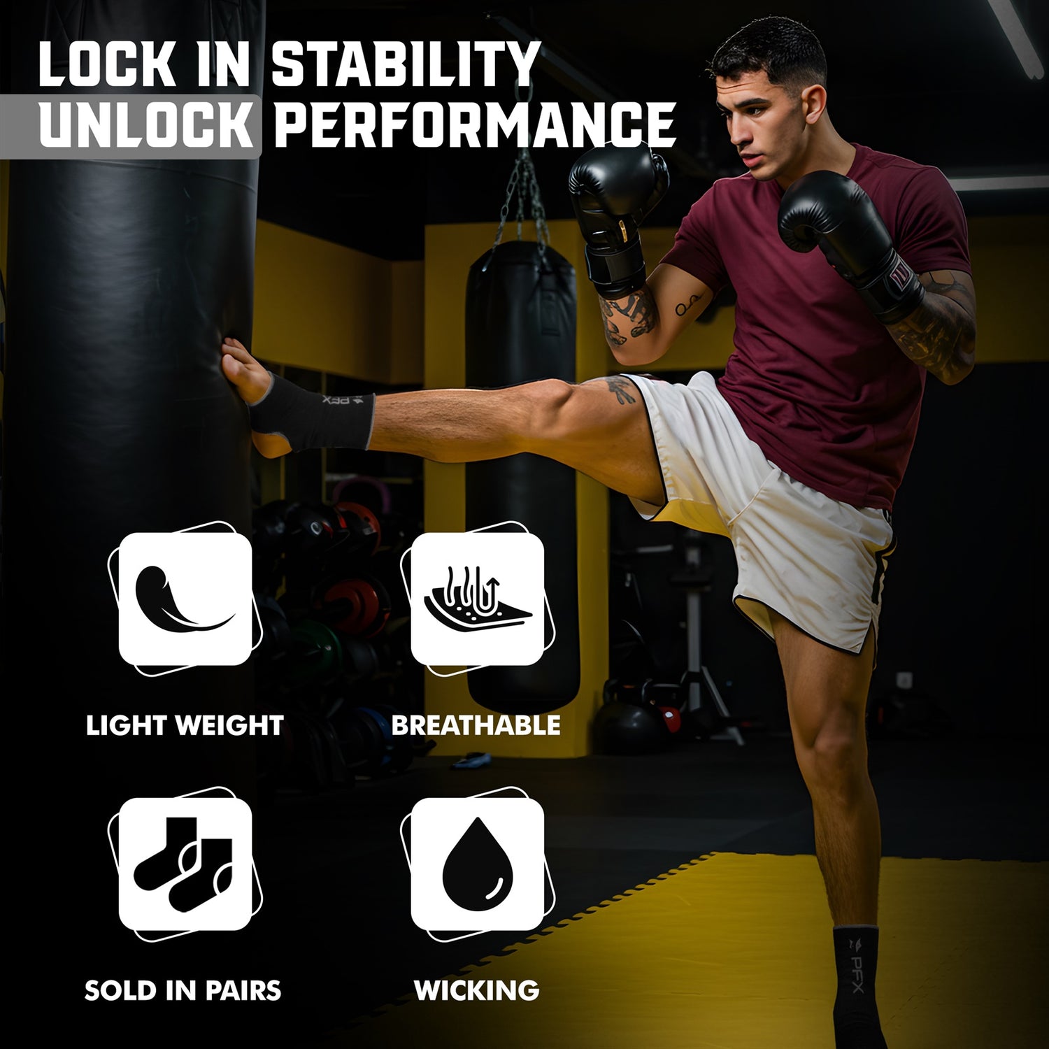 PFX Sports Ankle Sleeves (S/M) & (L/XL)