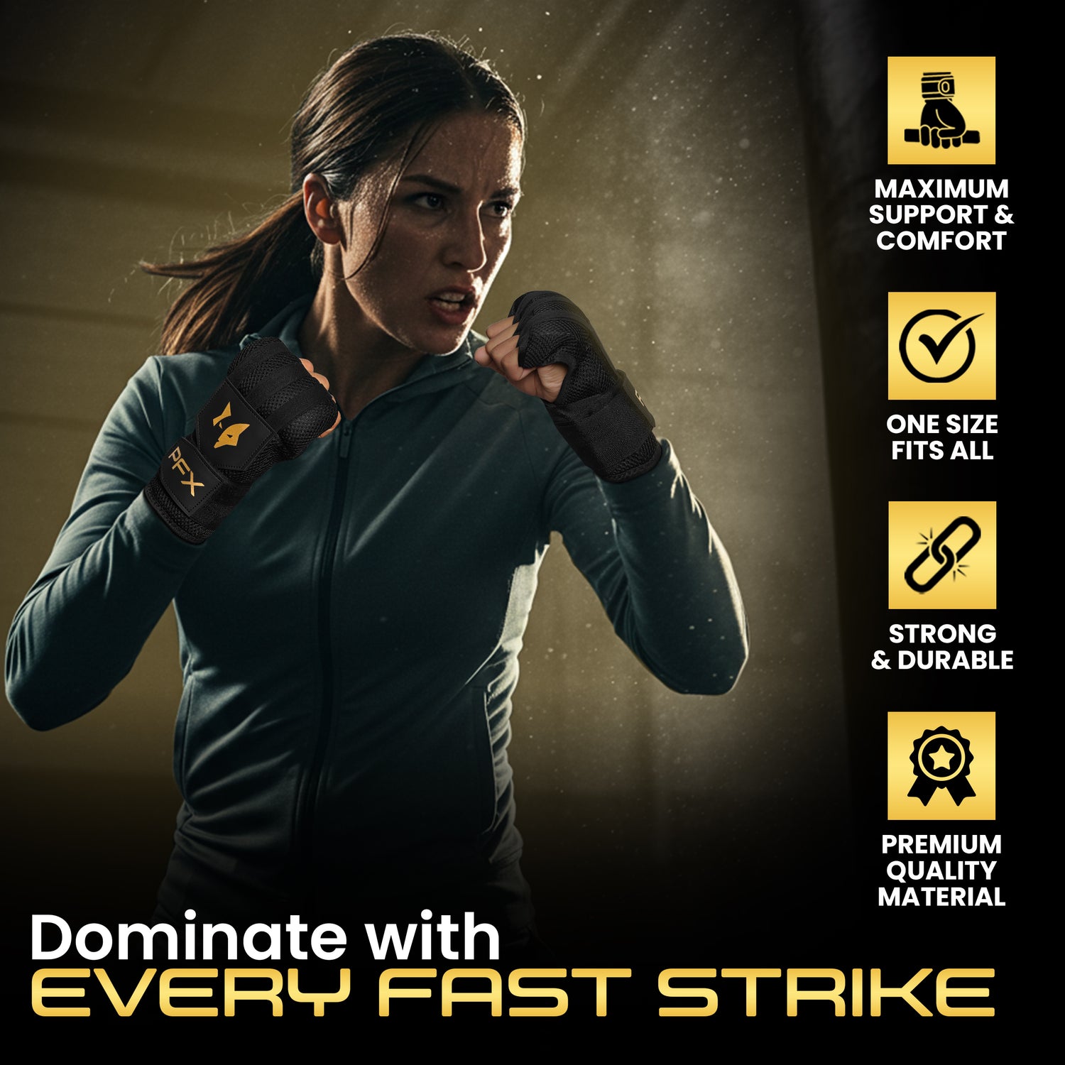 PFX Pro Gel Fast Hand Wraps – Ultimate Knuckle Protection & Wrist Support