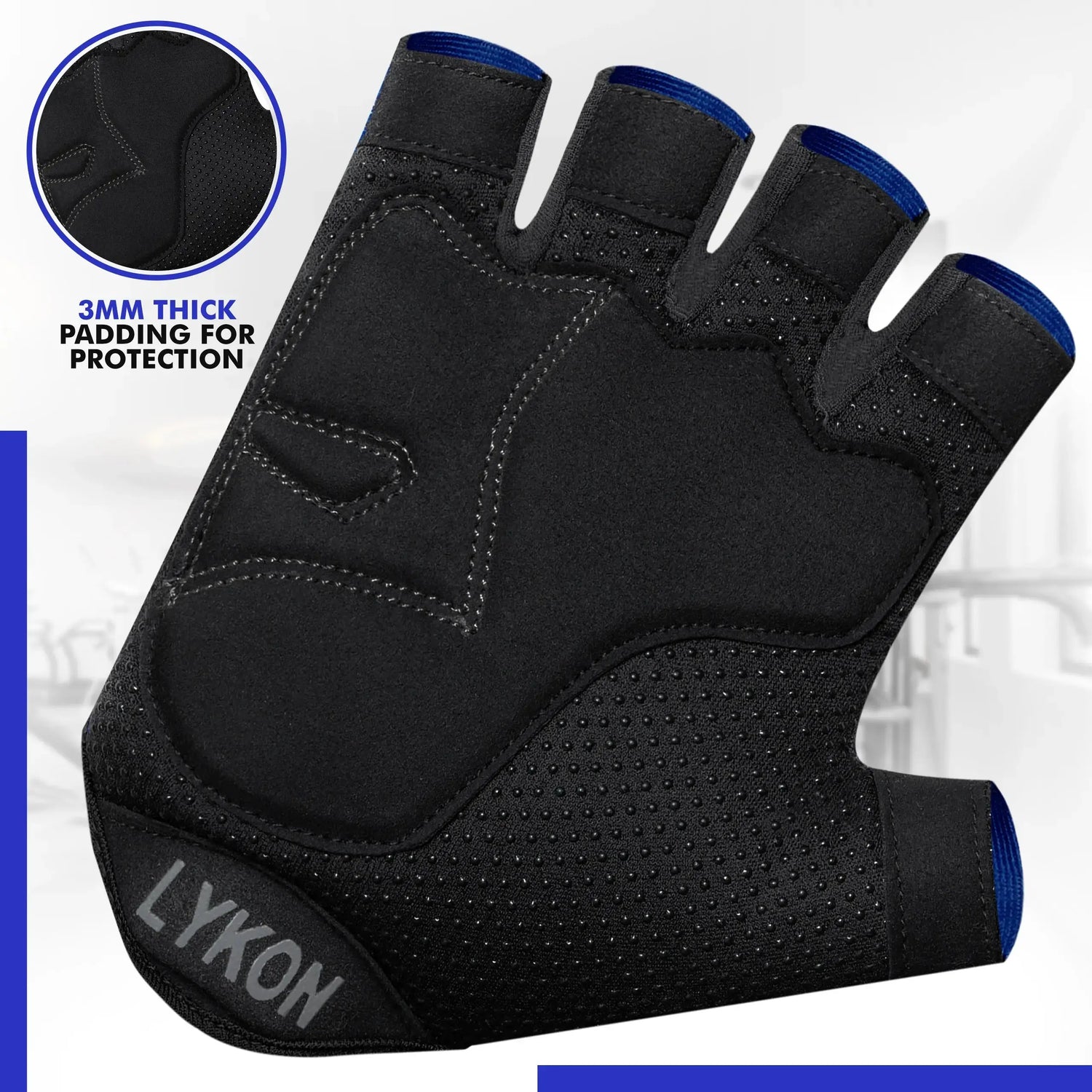 Half-Finger Gym Gloves – Breathable, Non-Slip, and Padded for Men & Women