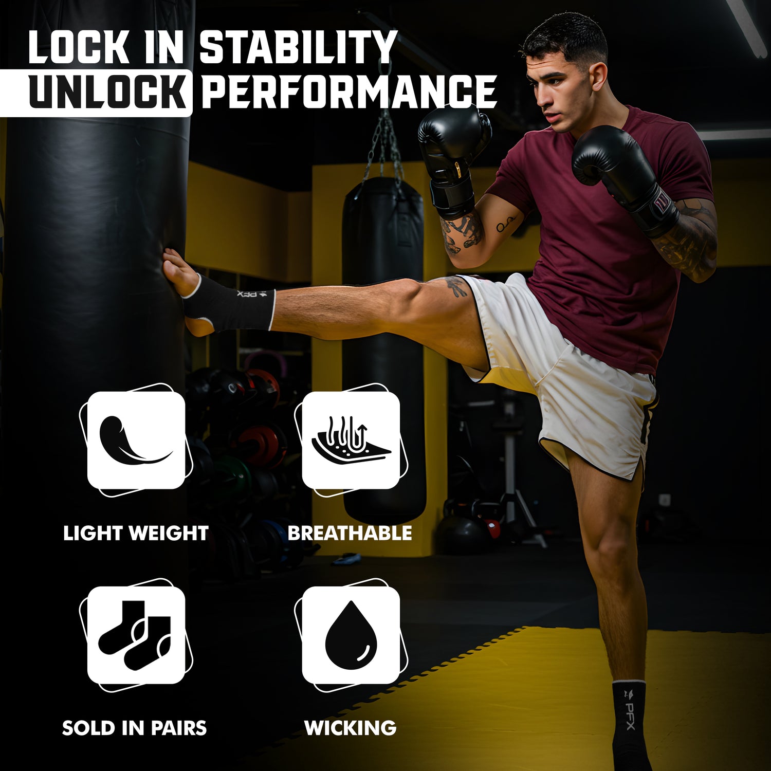 PFX Sports Ankle Sleeves (S/M) & (L/XL)