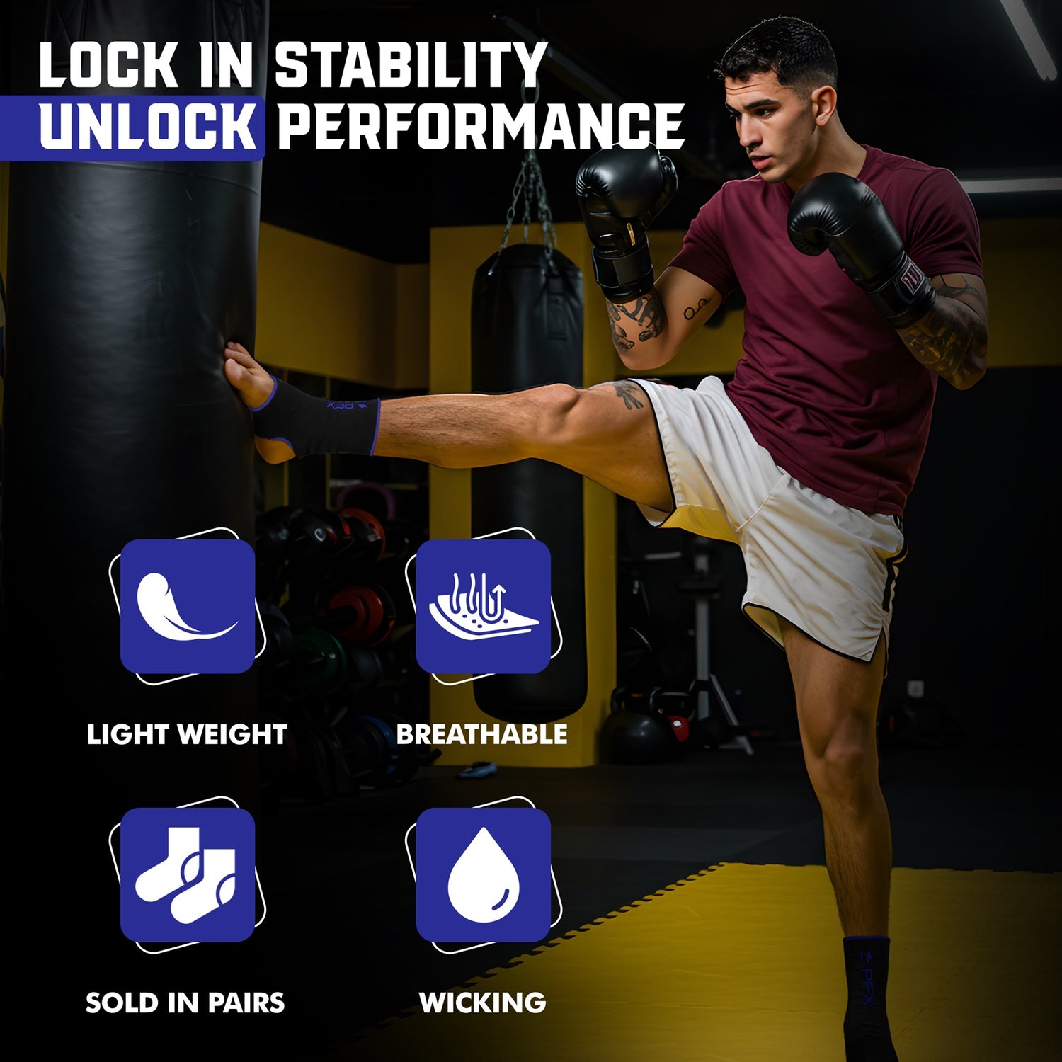 PFX Sports Ankle Sleeves (S/M) & (L/XL)