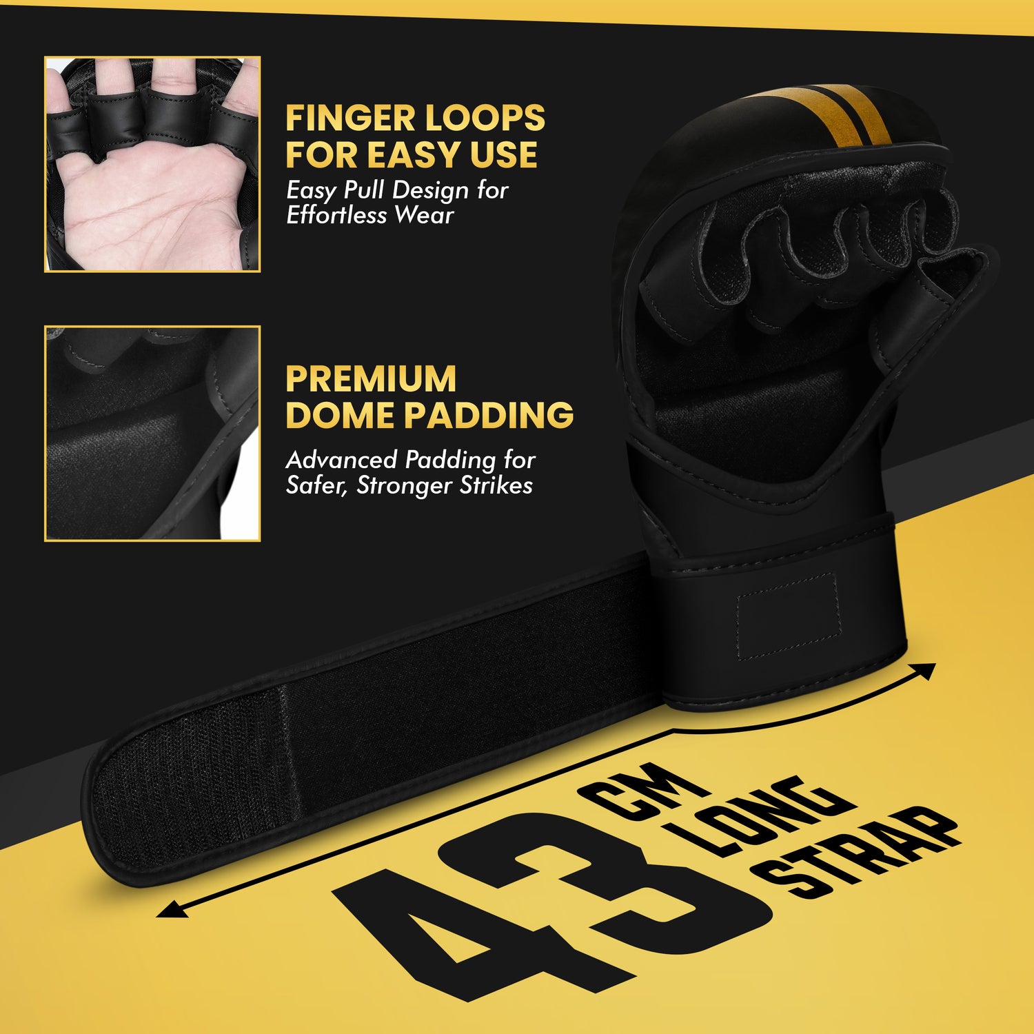 PFX Sports MMA Sparring Gloves – Heavy Duty Padded Training & Grappling Gloves