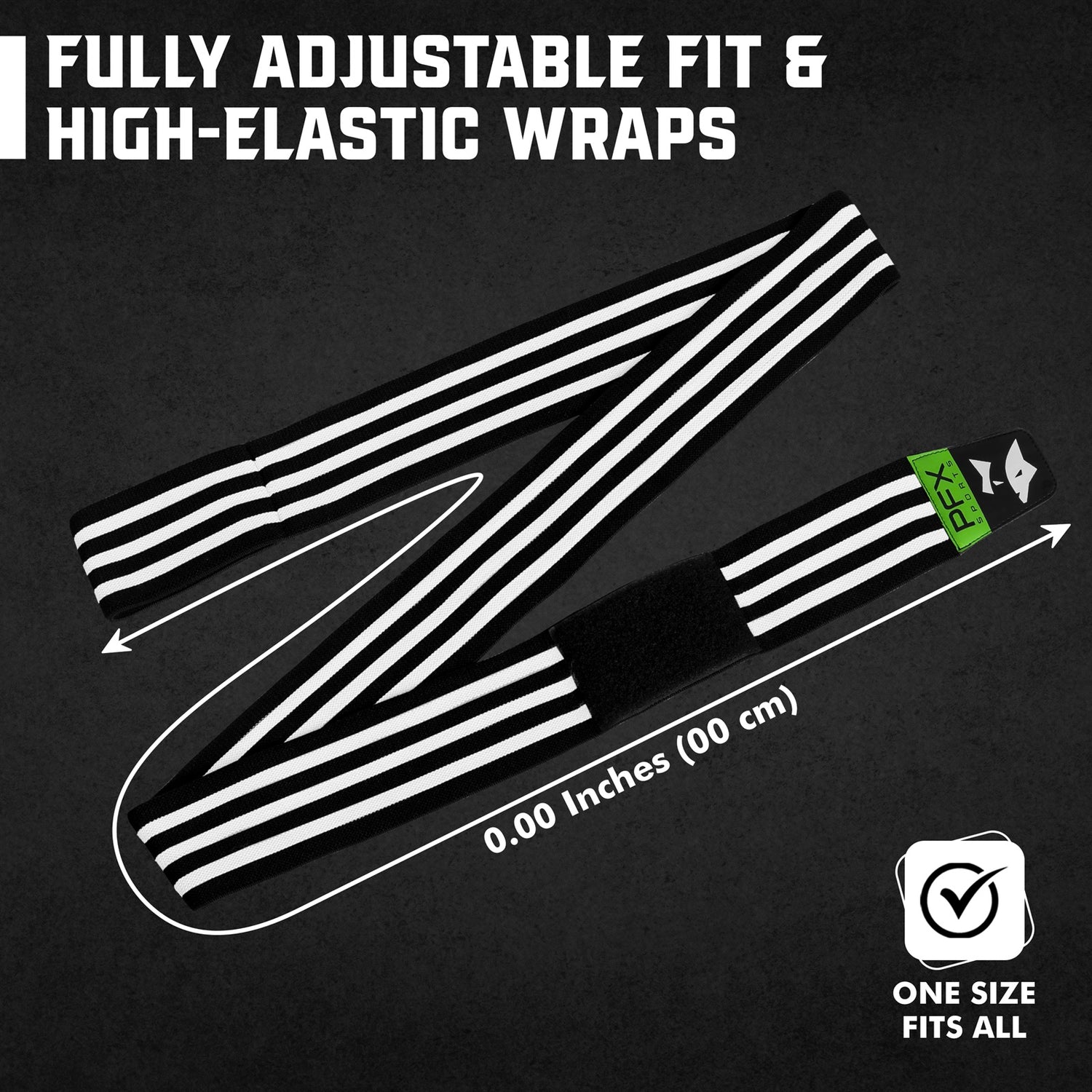 Heavy Duty Knee Wraps for Powerlifting & Weight Training