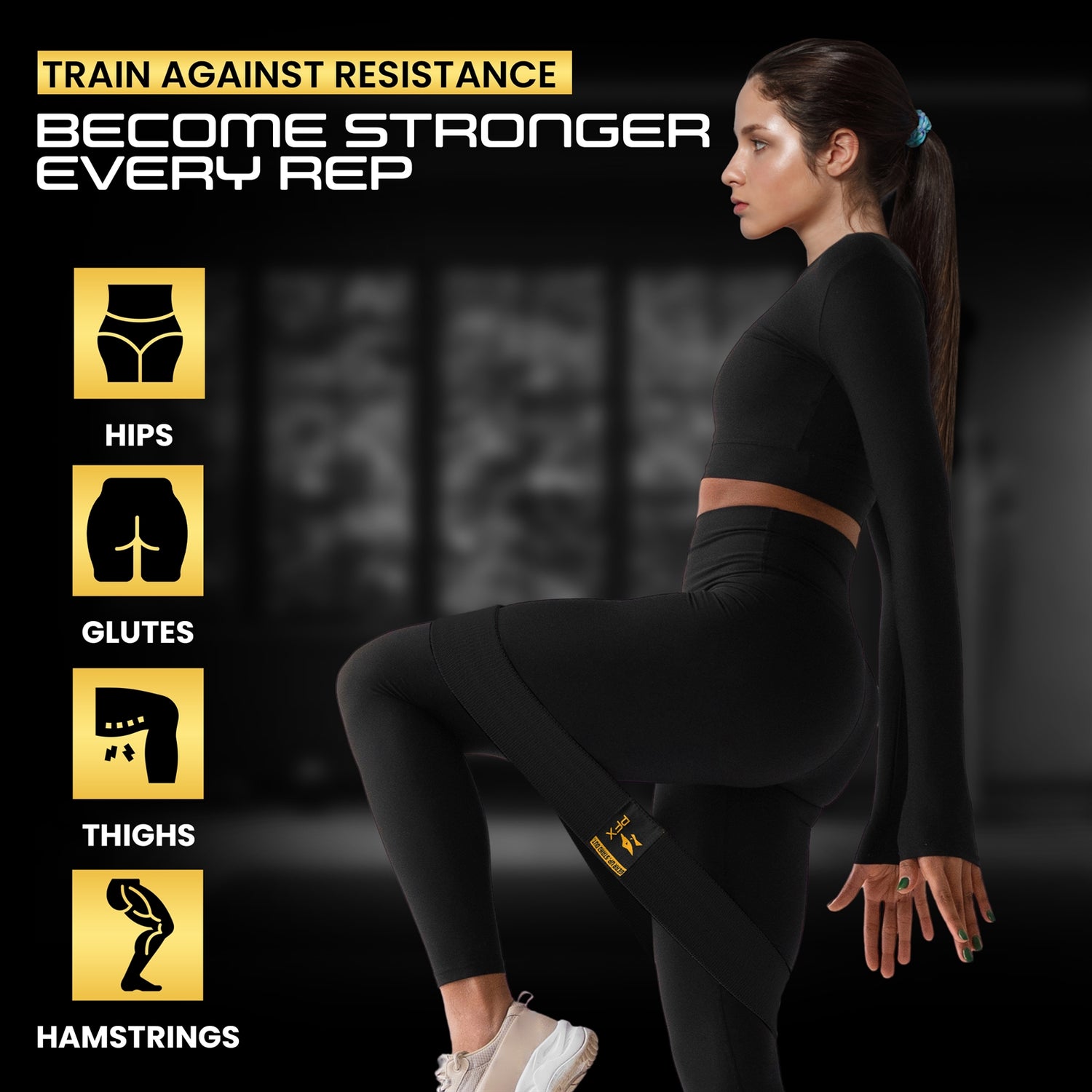 PFX Golden Series Fabric Resistance Bands – Elite Glute & Leg Activators