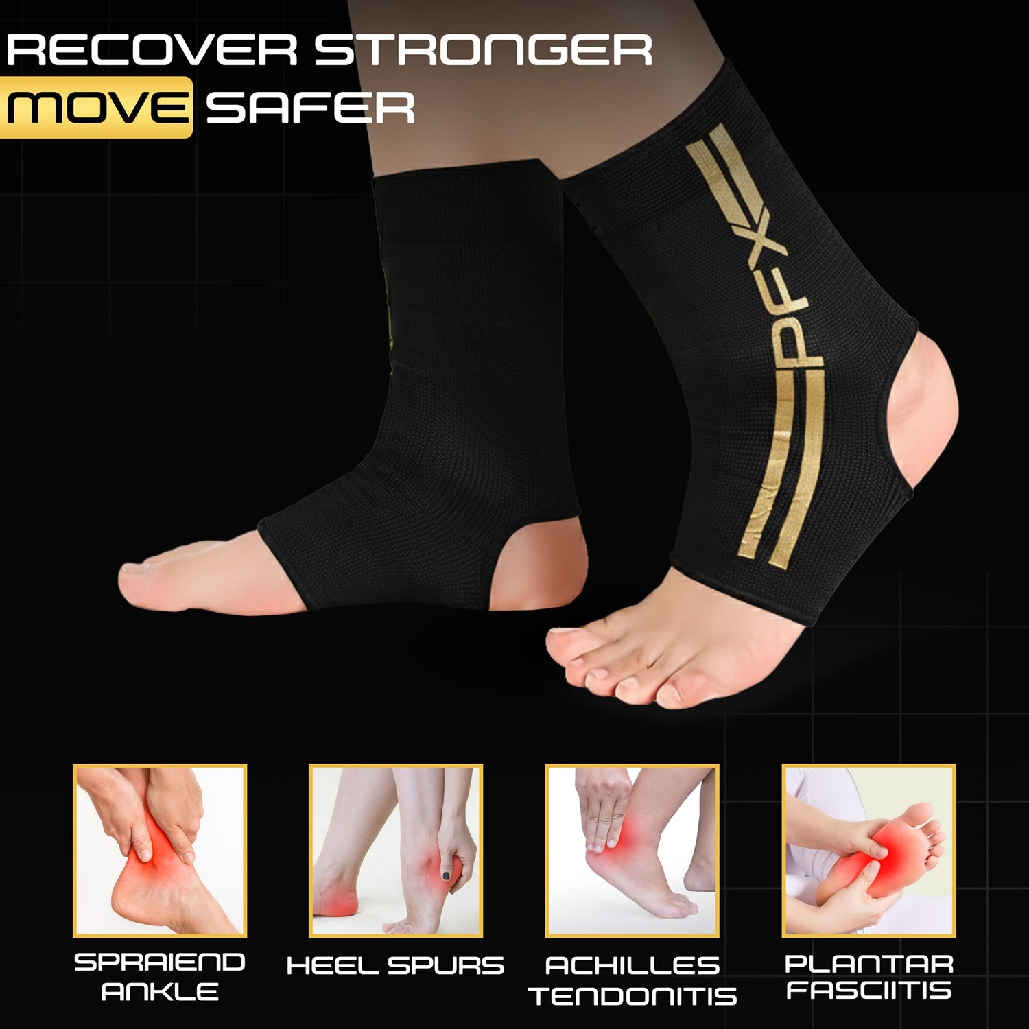 PFX Pro-Series Ankle Support Sleeves (Pair)