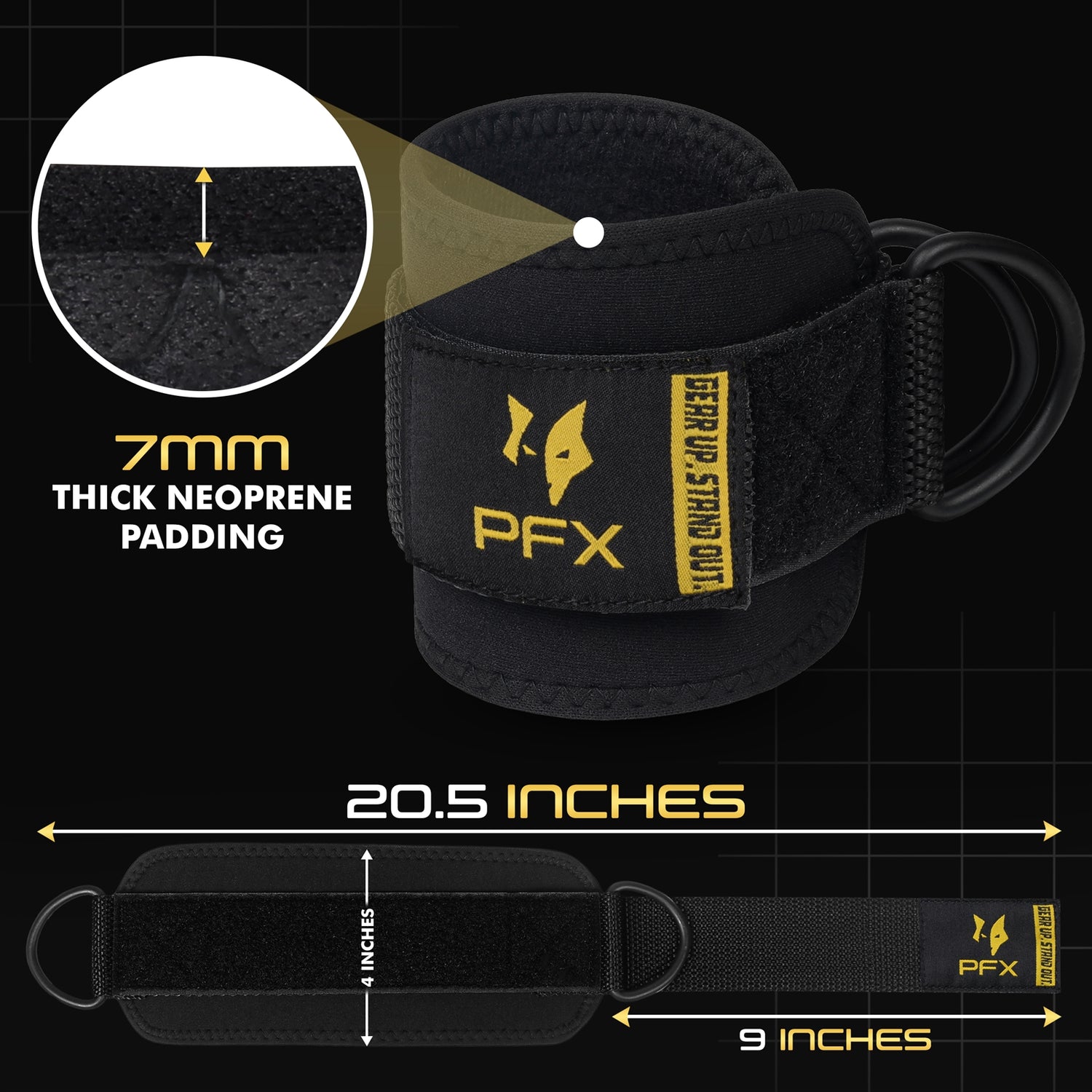 PFX Pro-Series Cable Ankle Straps (Pair)