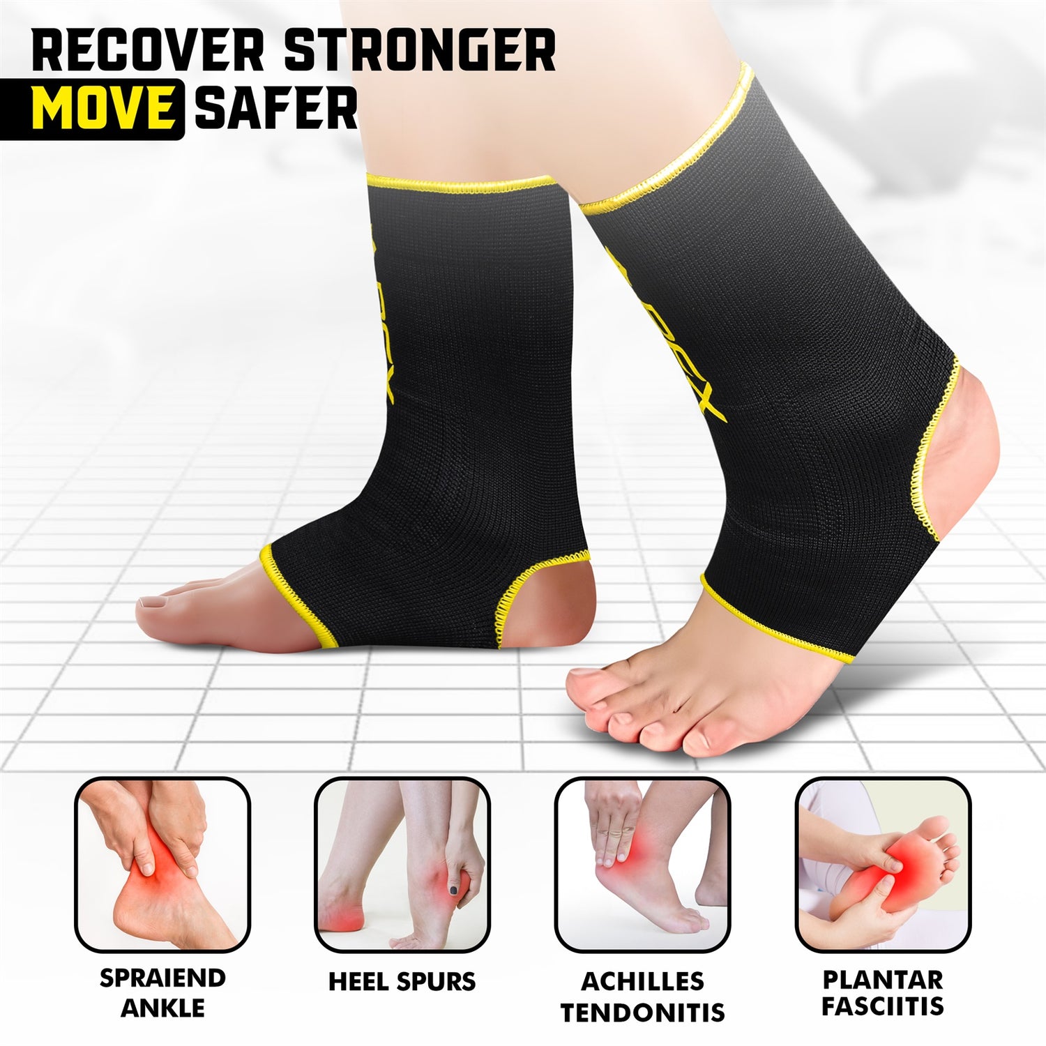 PFX Sports Ankle Sleeves (S/M) & (L/XL)
