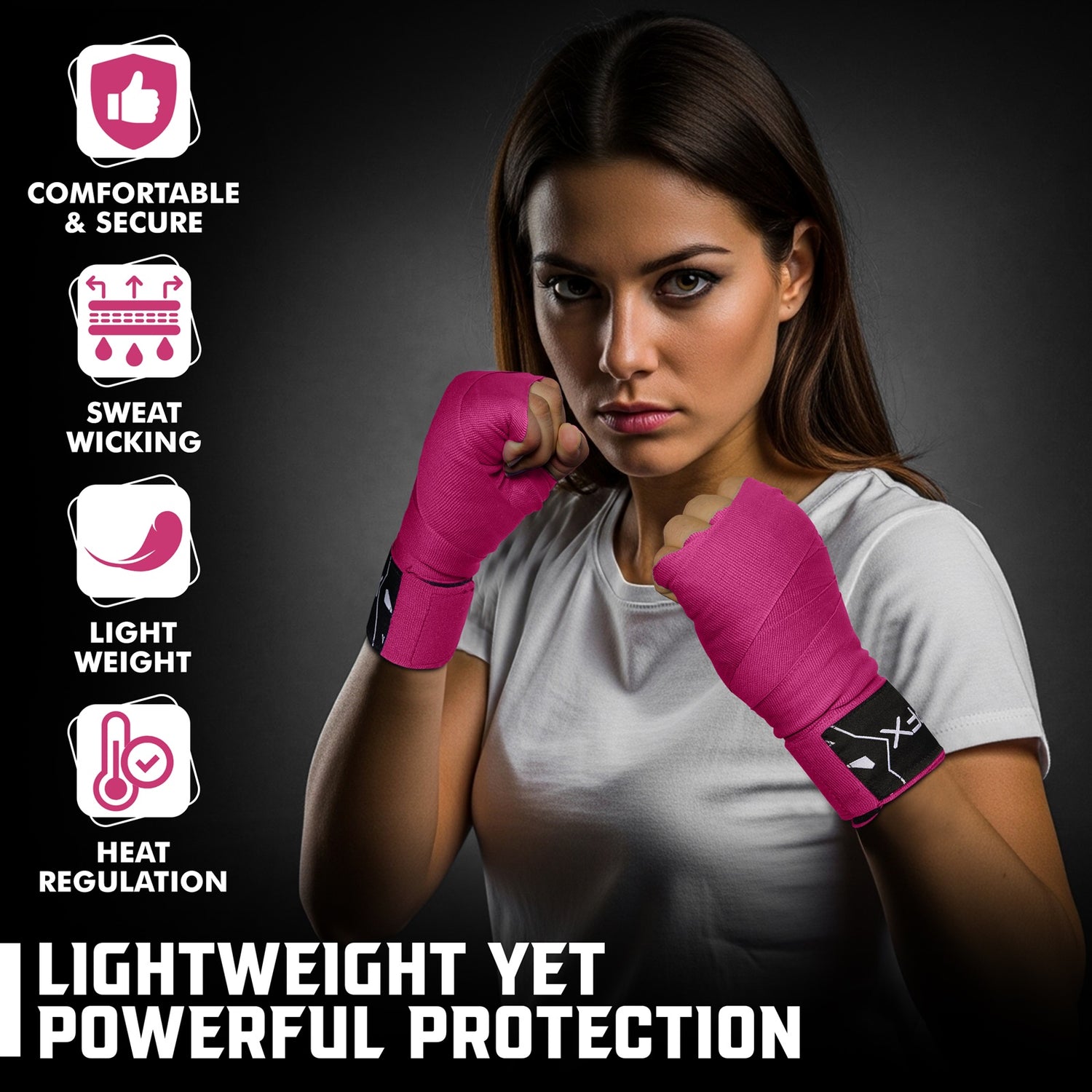 PFX Sports Professional Boxing Hand Wraps | 4.5M Extended Length