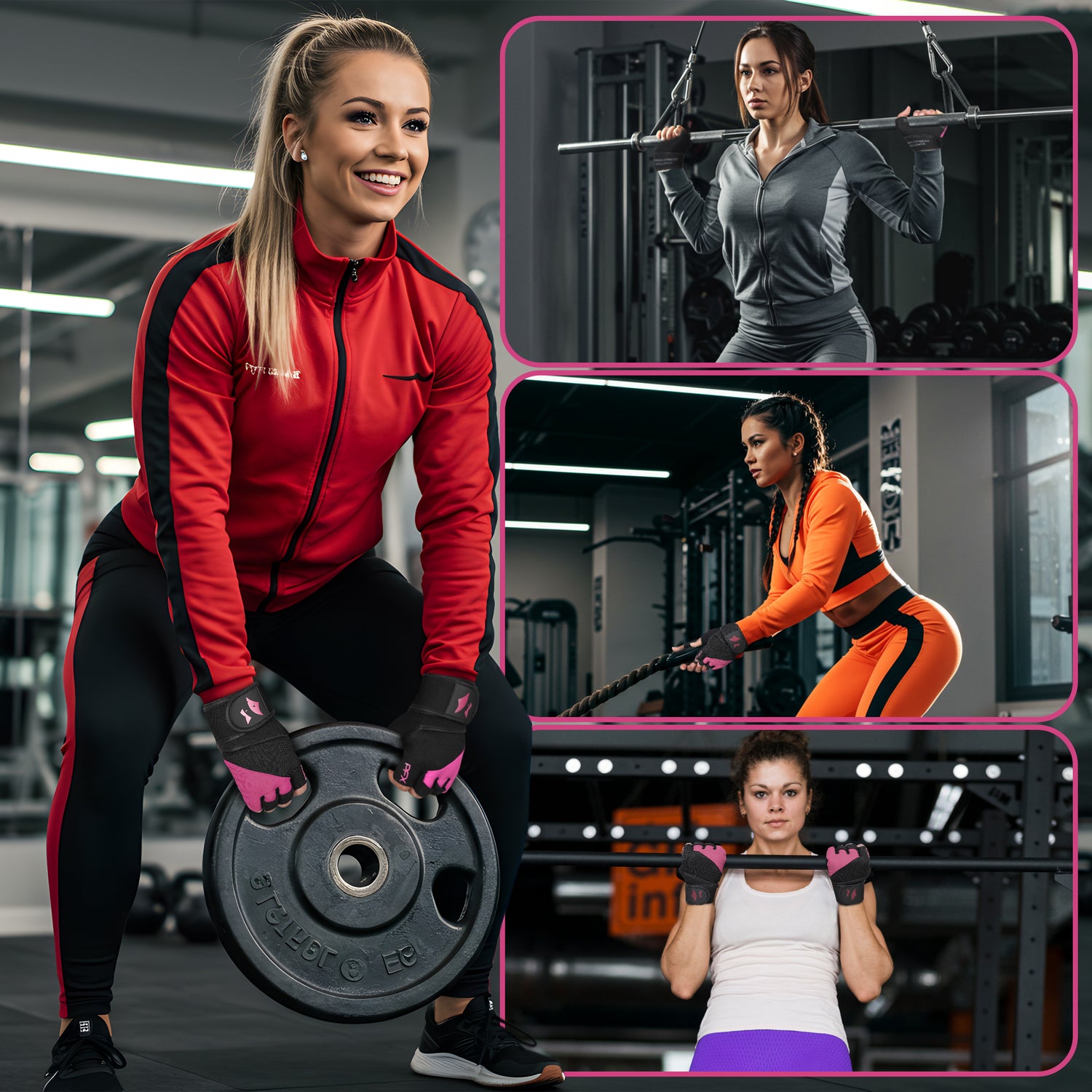 Weight Lifting Gloves with Wrist Straps – Full Palm Protection & Non-Slip Grip for Men & Women