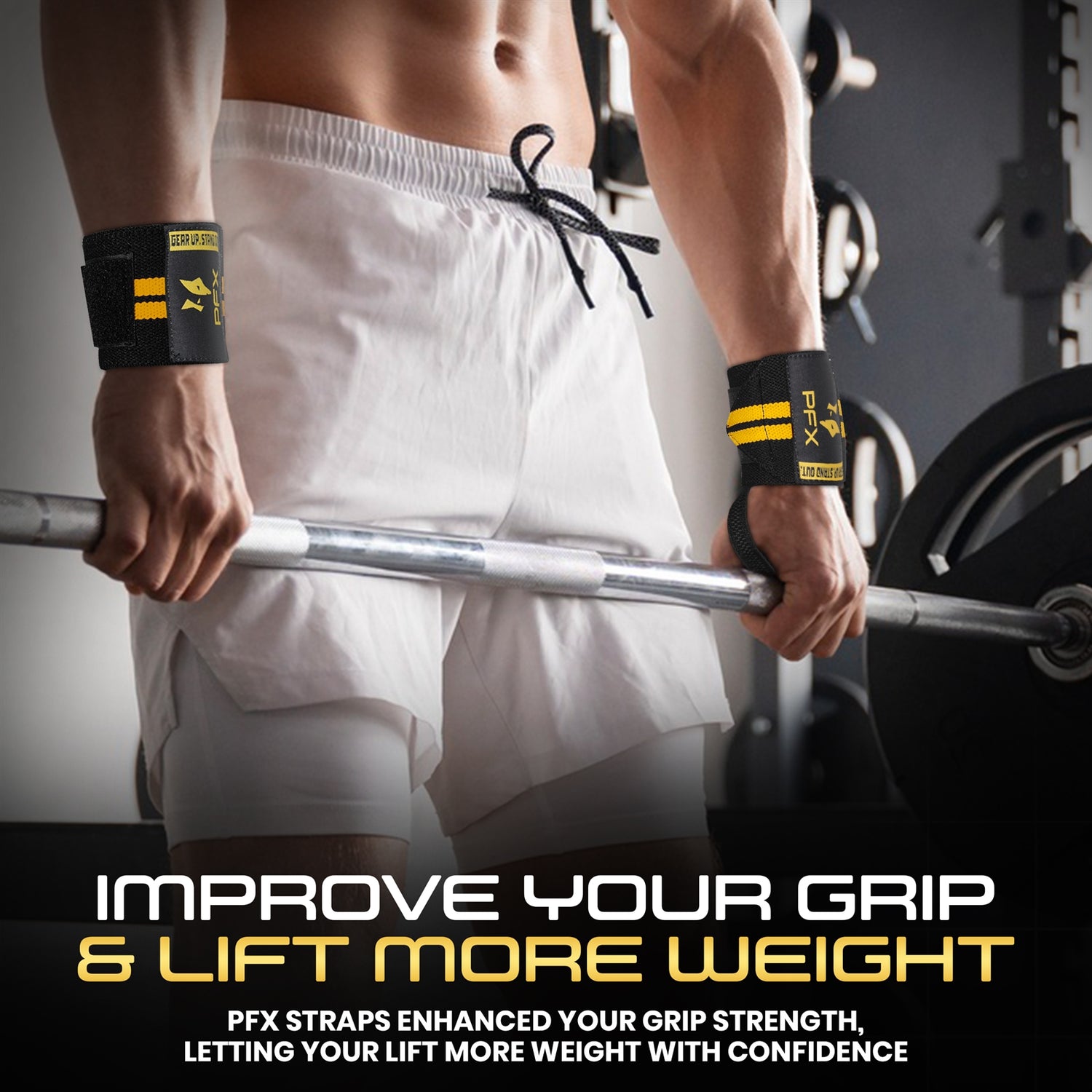 PFX Golden Series "Two-Line" Wrist Wraps – Heavy-Duty Joint Support