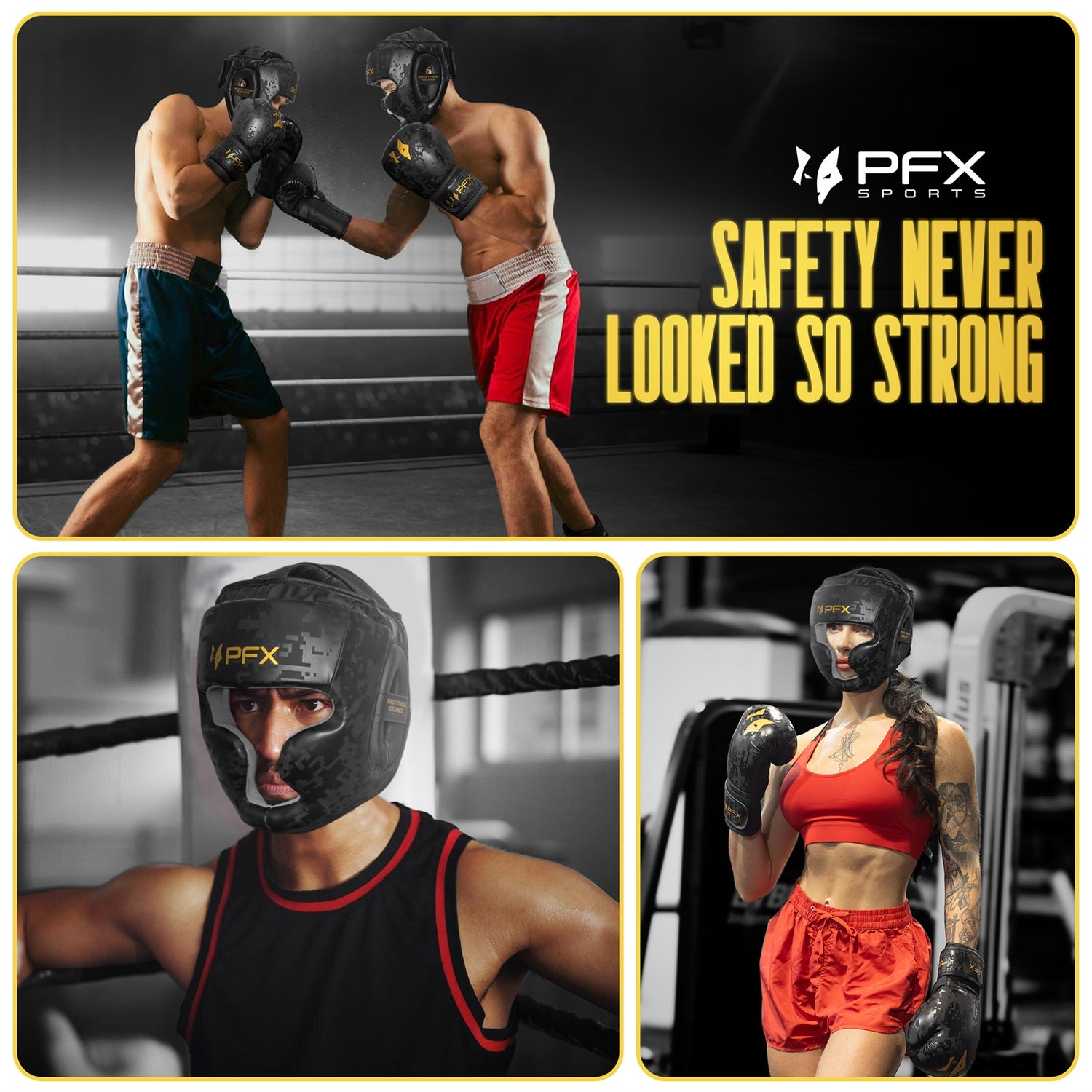 PFX Sports Digital Camo Headguard | Premium Leather Boxing Head Gear for Sparring & Training