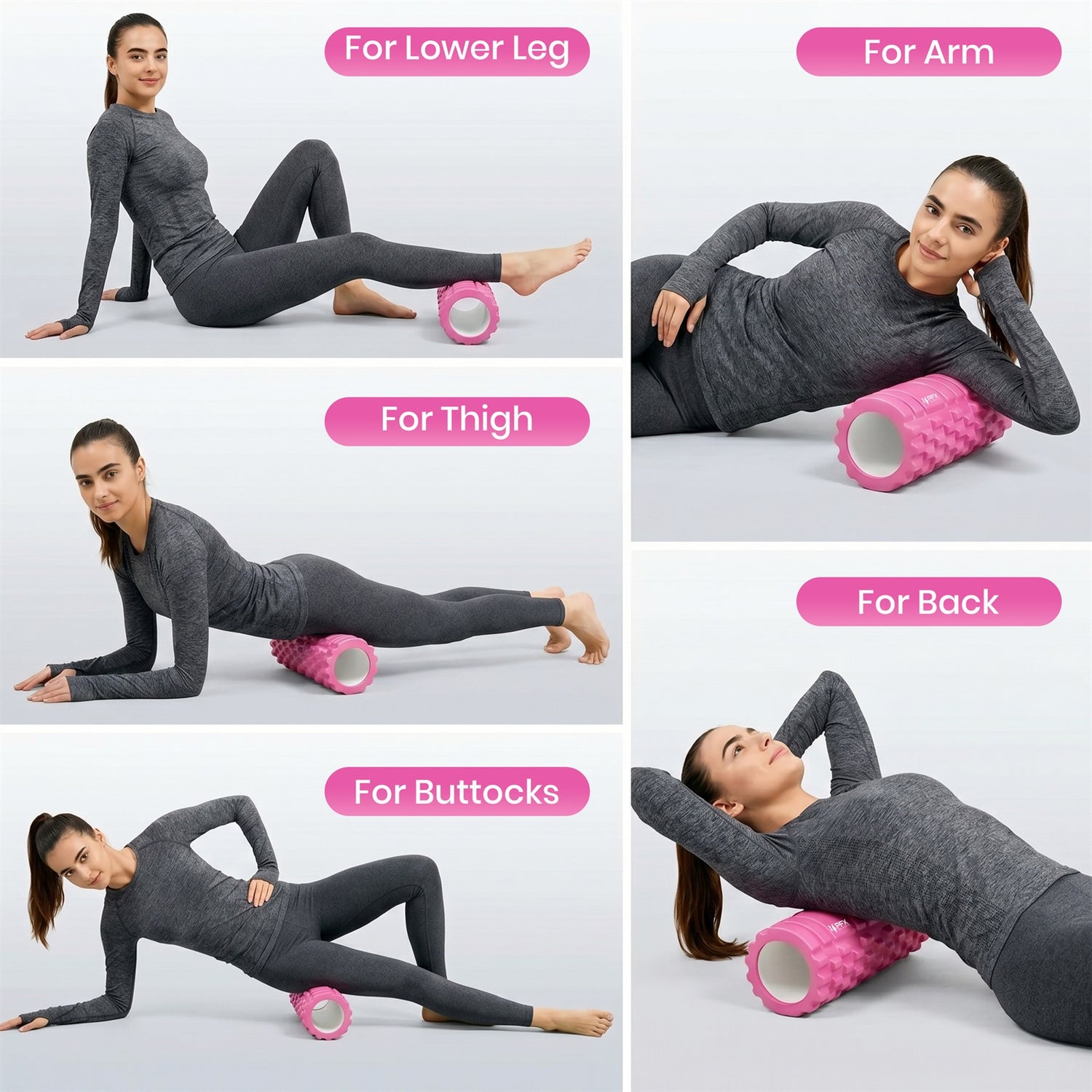 PFX Sports High-Density Foam Roller – 13 Inch EVA Massage Roller for Muscle Recovery, Stretching & Mobility