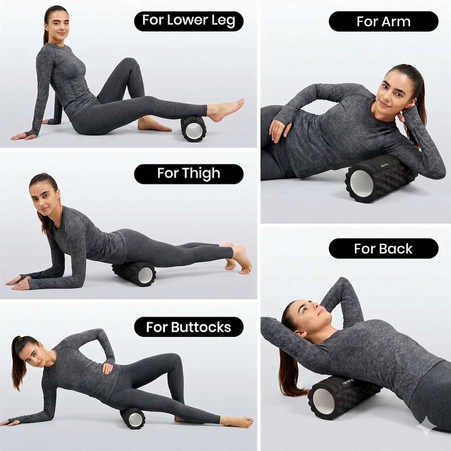 PFX Sports High-Density Foam Roller – 13 Inch EVA Massage Roller for Muscle Recovery, Stretching & Mobility