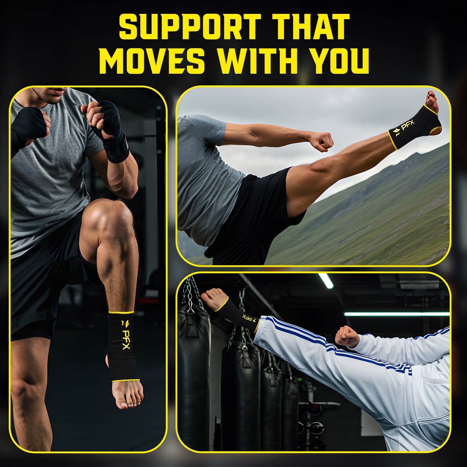 PFX Sports Ankle Sleeves (S/M) & (L/XL)