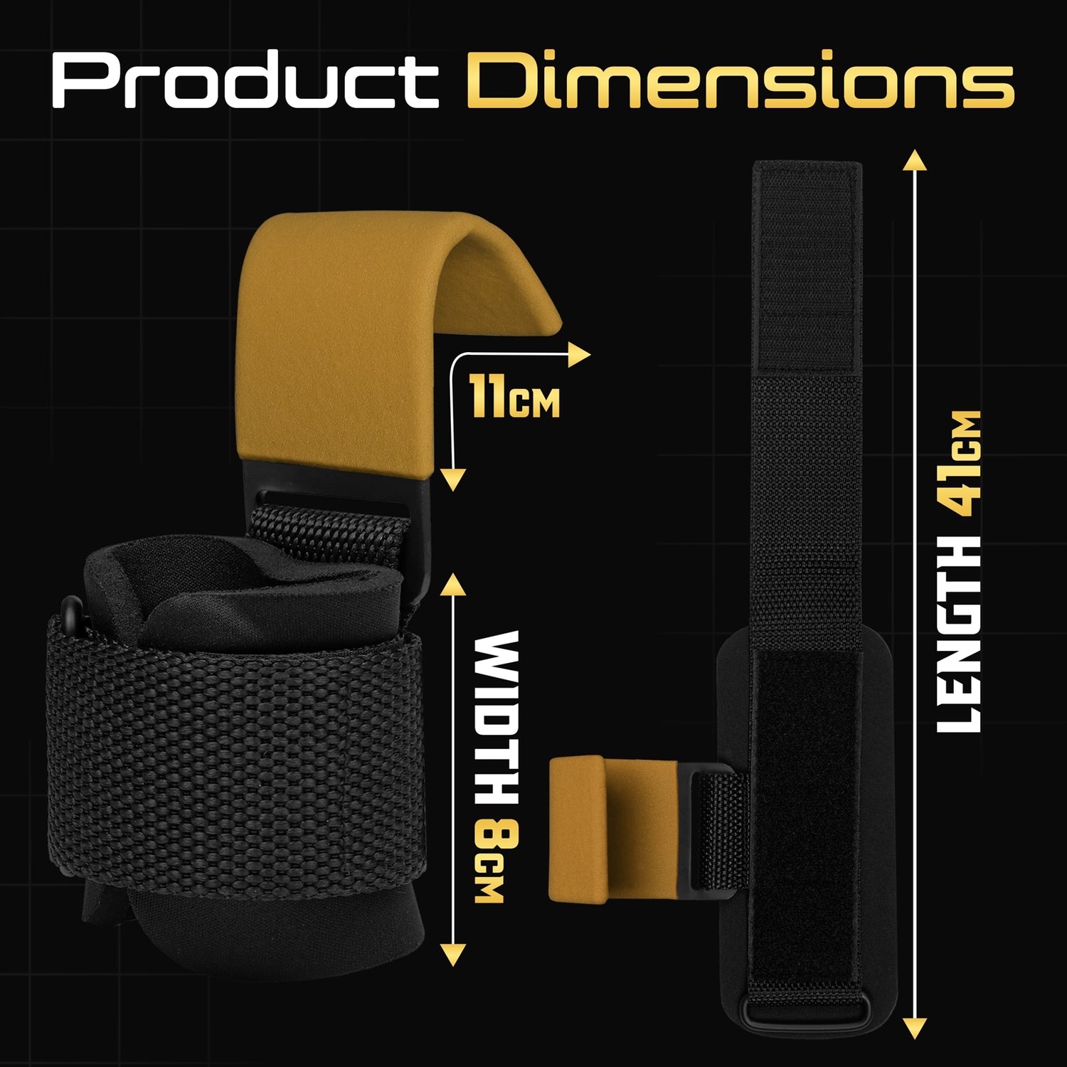 PFX Golden Series Pro Lifting Hooks – Heavy-Duty Grip Support