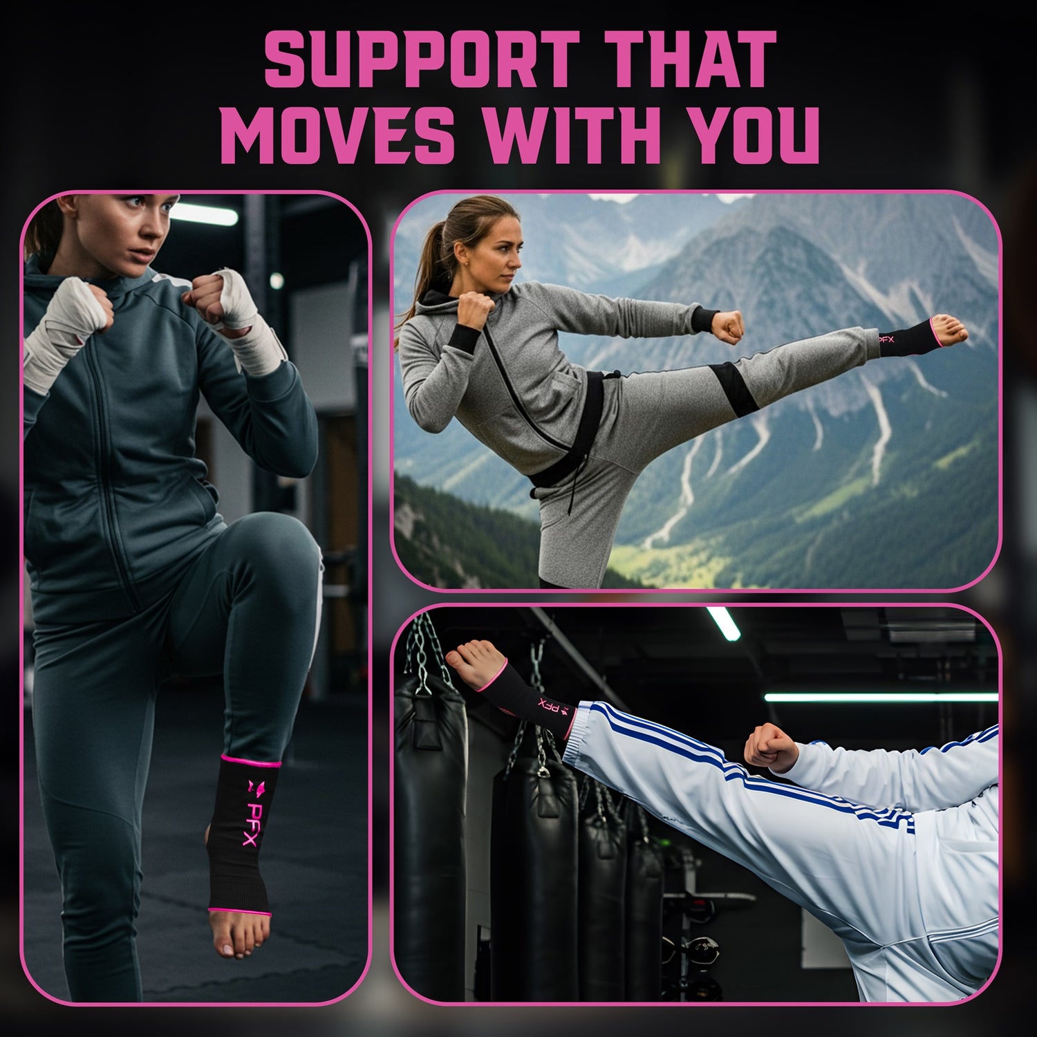 PFX Sports Ankle Sleeves (S/M) & (L/XL)