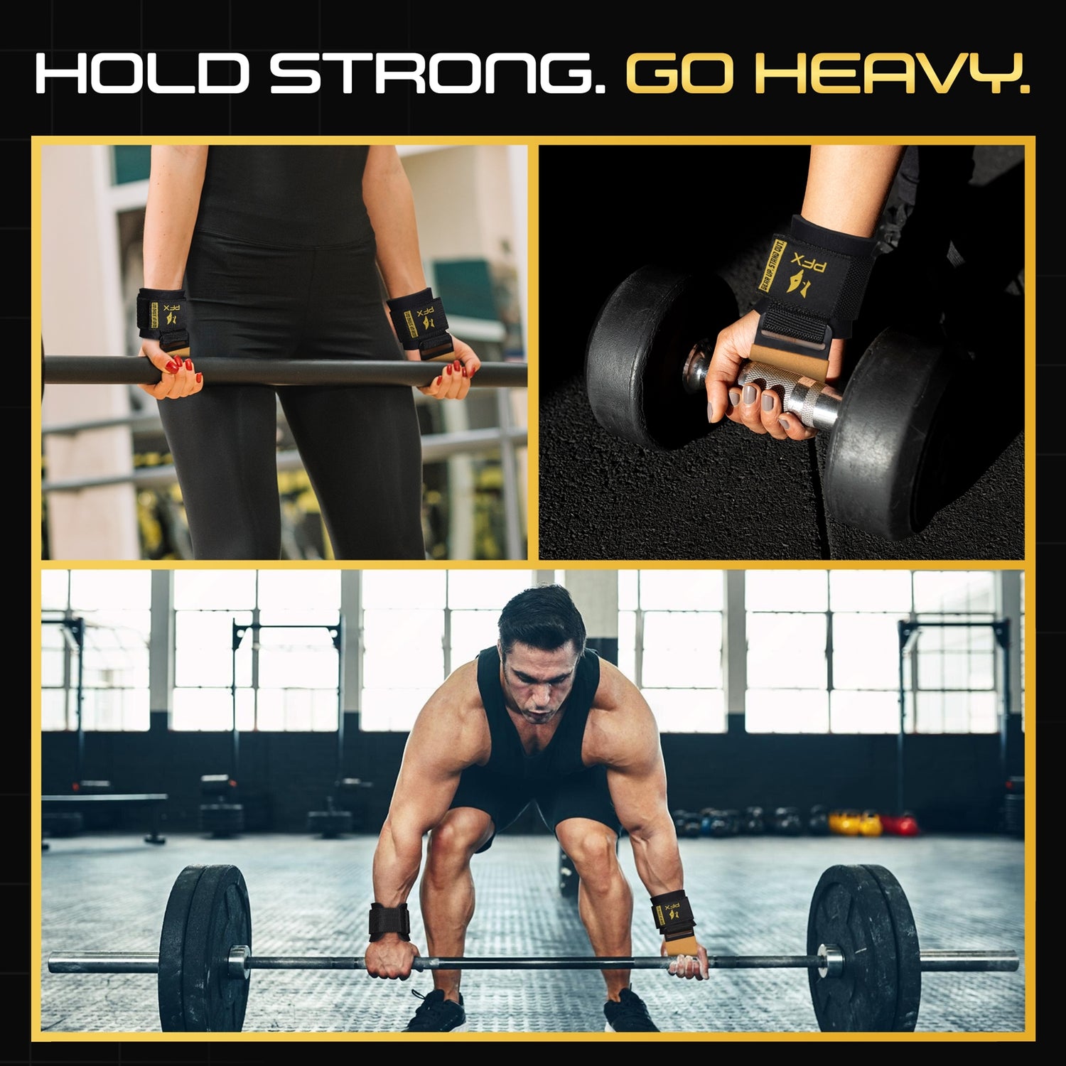 PFX Golden Series Pro Lifting Hooks – Heavy-Duty Grip Support
