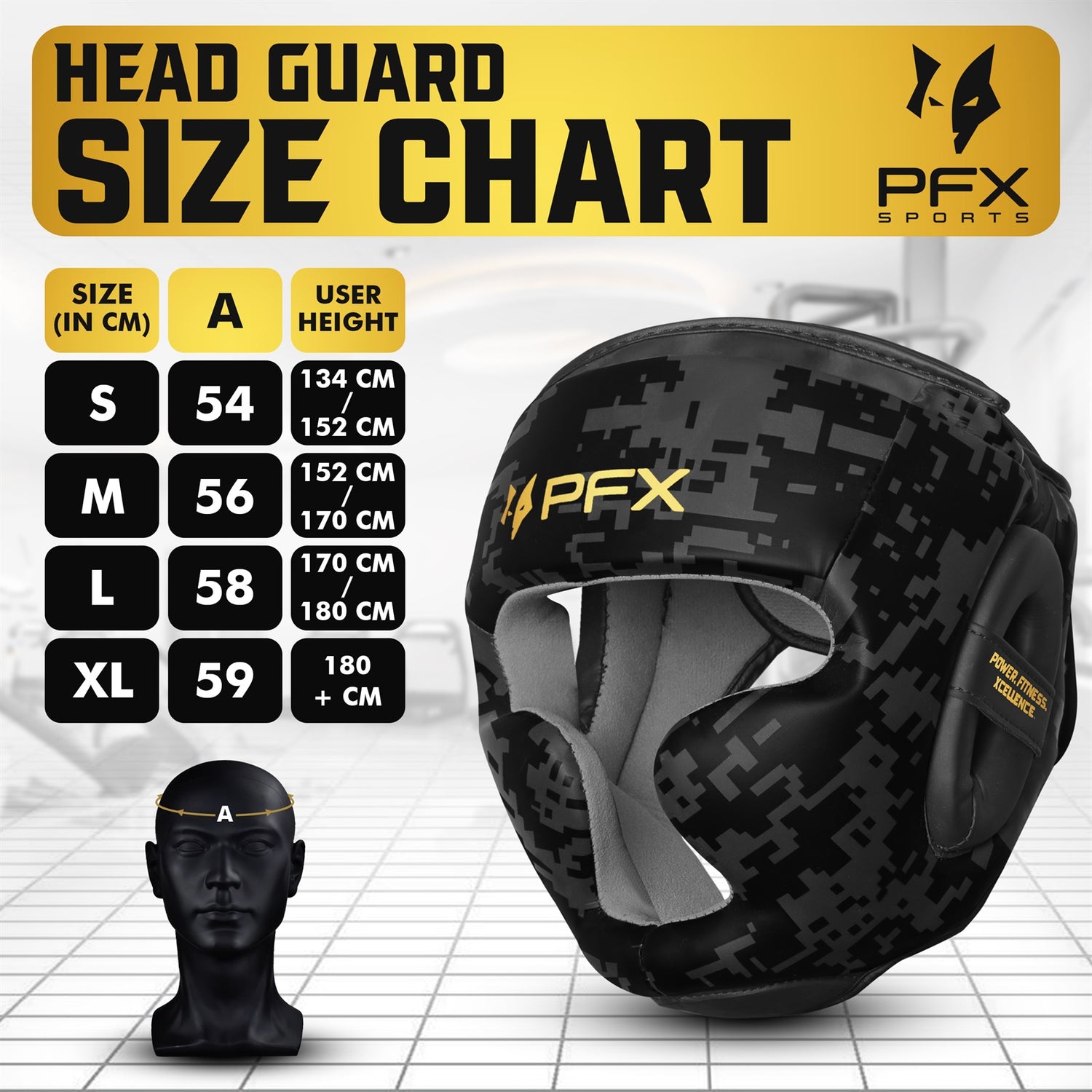 PFX Sports Digital Camo Headguard | Premium Leather Boxing Head Gear for Sparring & Training