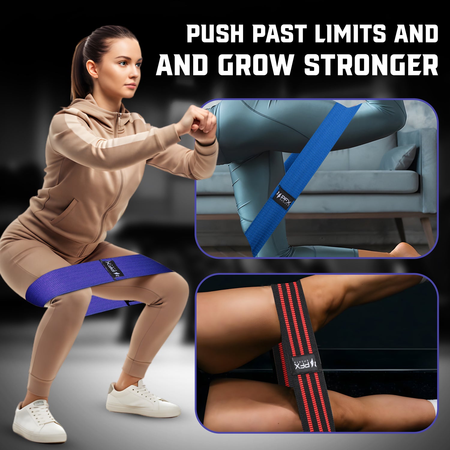 PFX Sports Resistance Bands Set – (3 Resistance Levels)
