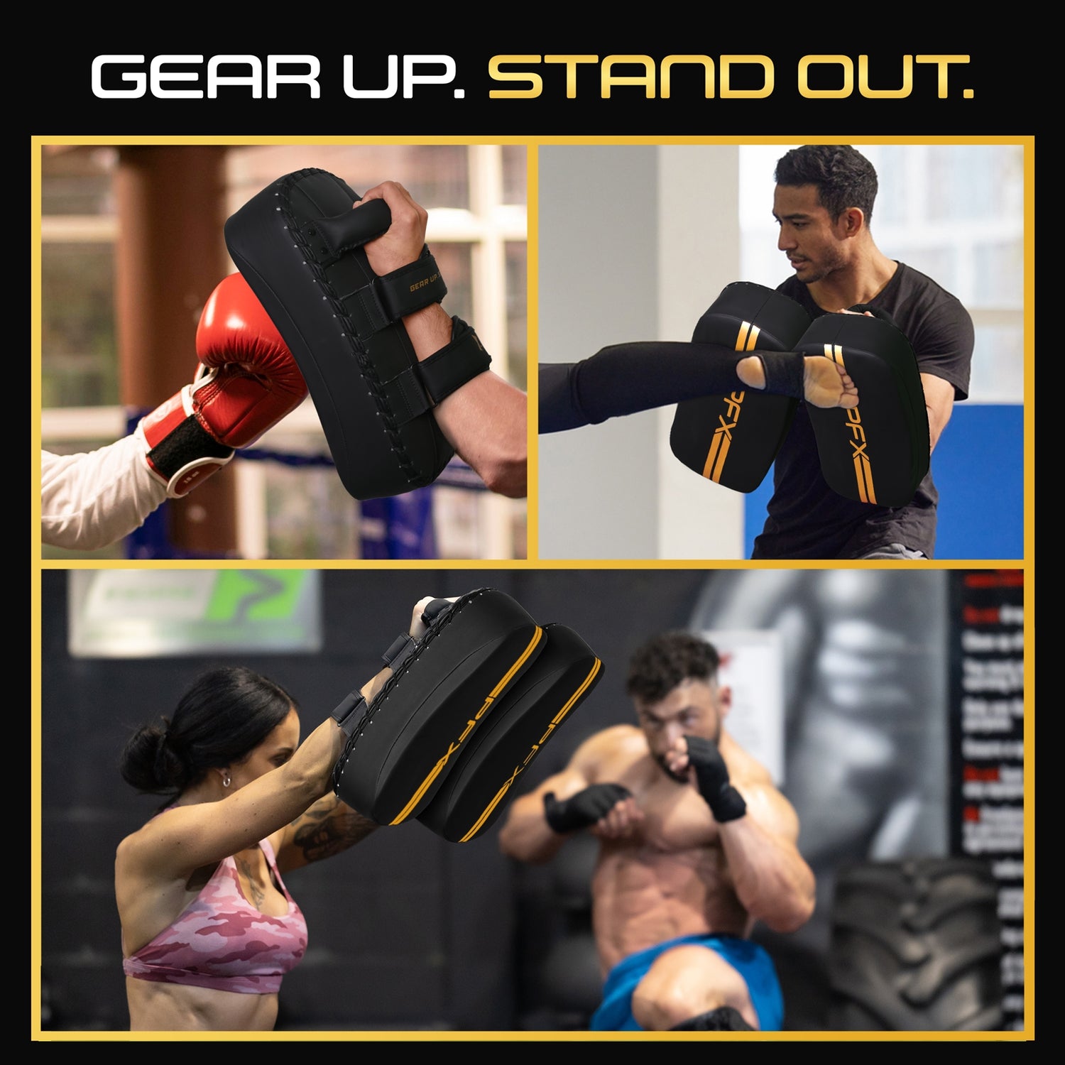 PFX Golden Series Curved Kick Shield – Pro-Series Strike Pad