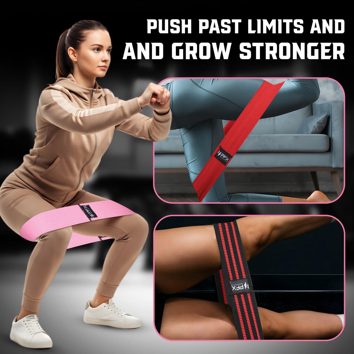 PFX Sports Resistance Bands Set – (3 Resistance Levels)