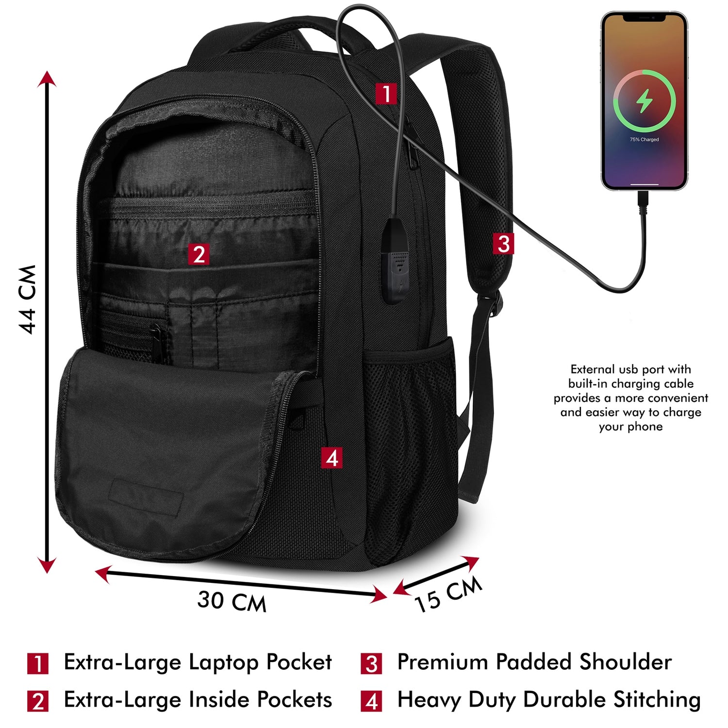 Ultimate 2-Compartment All-Weather Travel Backpack