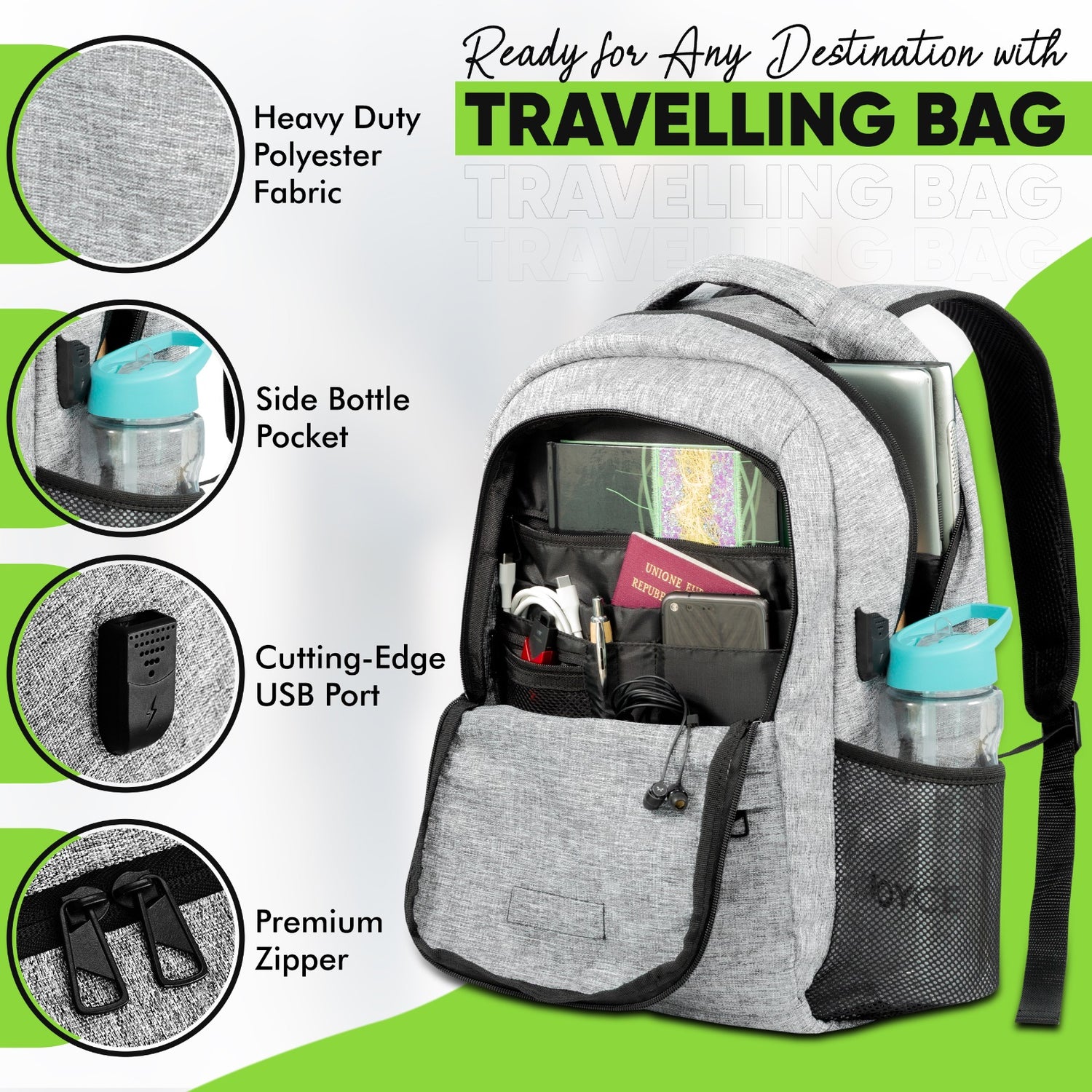 Ultimate 2-Compartment All-Weather Travel Backpack