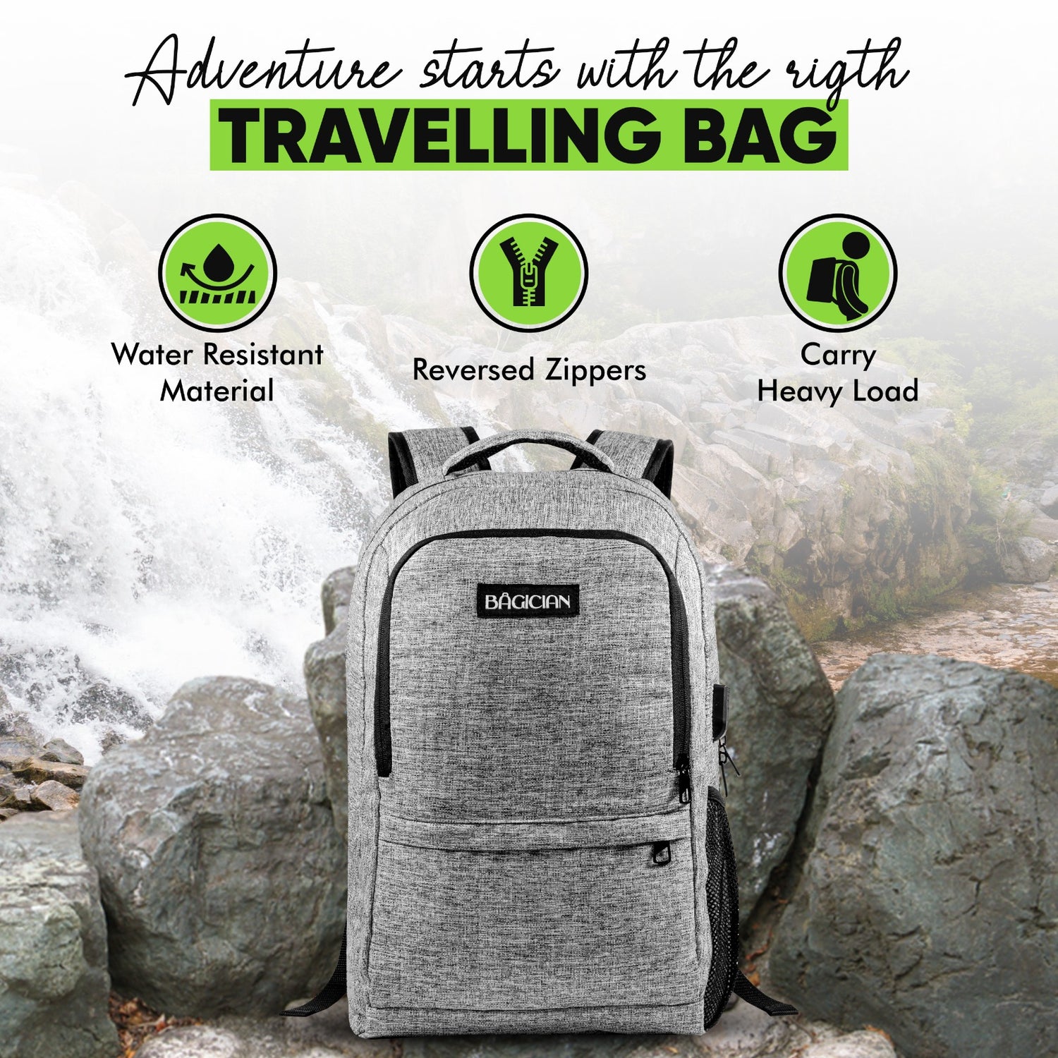 Ultimate 2-Compartment All-Weather Travel Backpack
