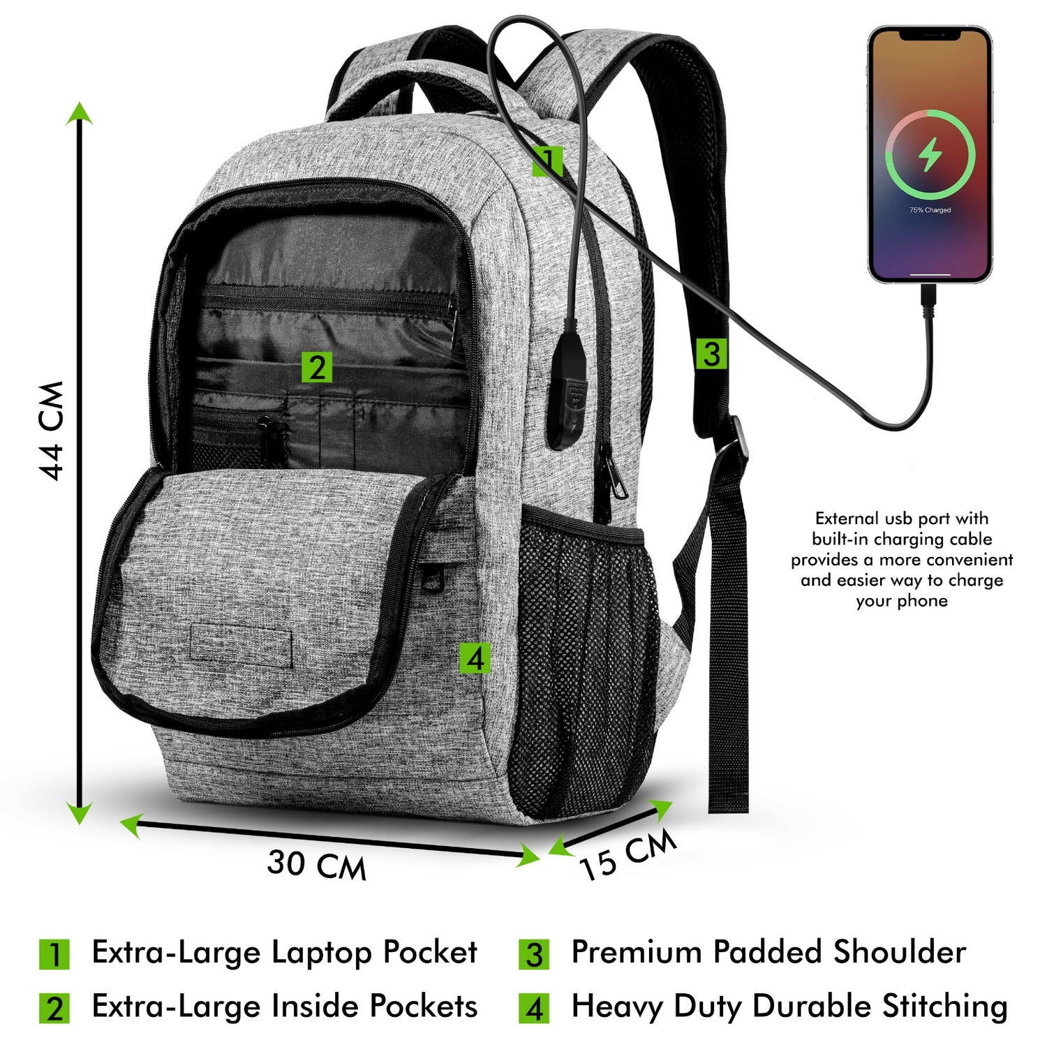 Ultimate 2-Compartment All-Weather Travel Backpack