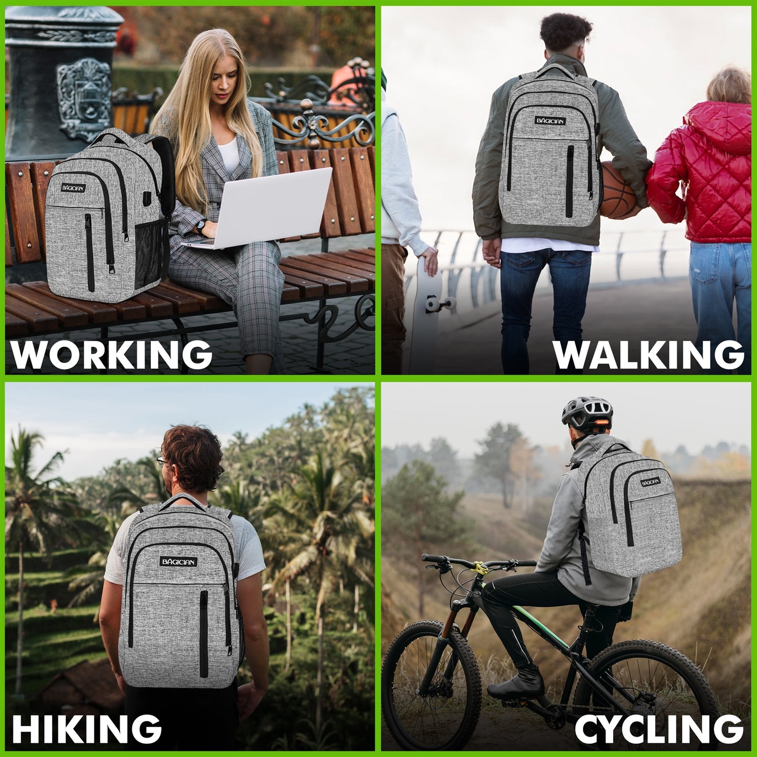 Ultimate 3-Compartment All-Weather Travel Backpack