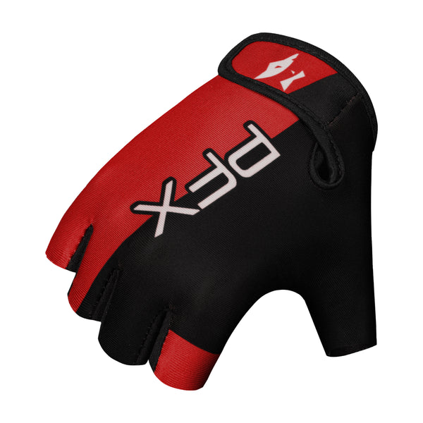PFX - PX3 Sports Half-Finger Gym Gloves (Red) – Breathable, Non-Slip, and Padded for Men & Women
