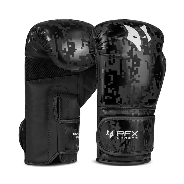 PFX Sports Kids Boxing Gloves – 4oz-6oz (Black & White)